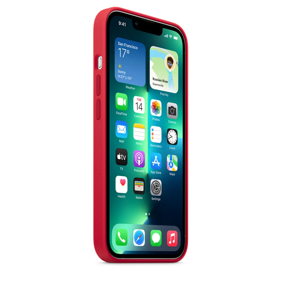 iPhone 13 Pro Silicone Case with MagSafe – (PRODUCT)RED