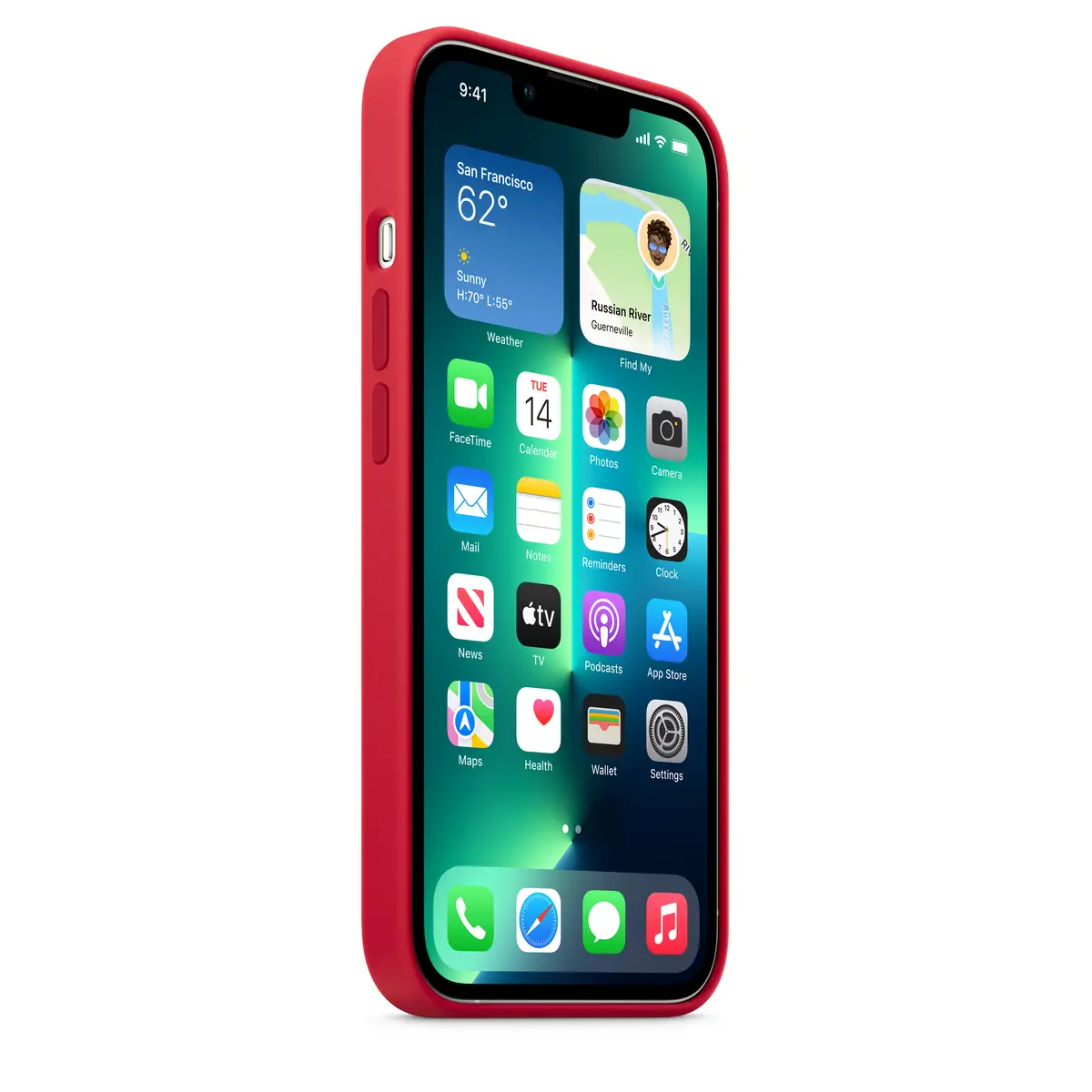 iPhone 13 Pro Silicone Case with MagSafe – (PRODUCT)RED