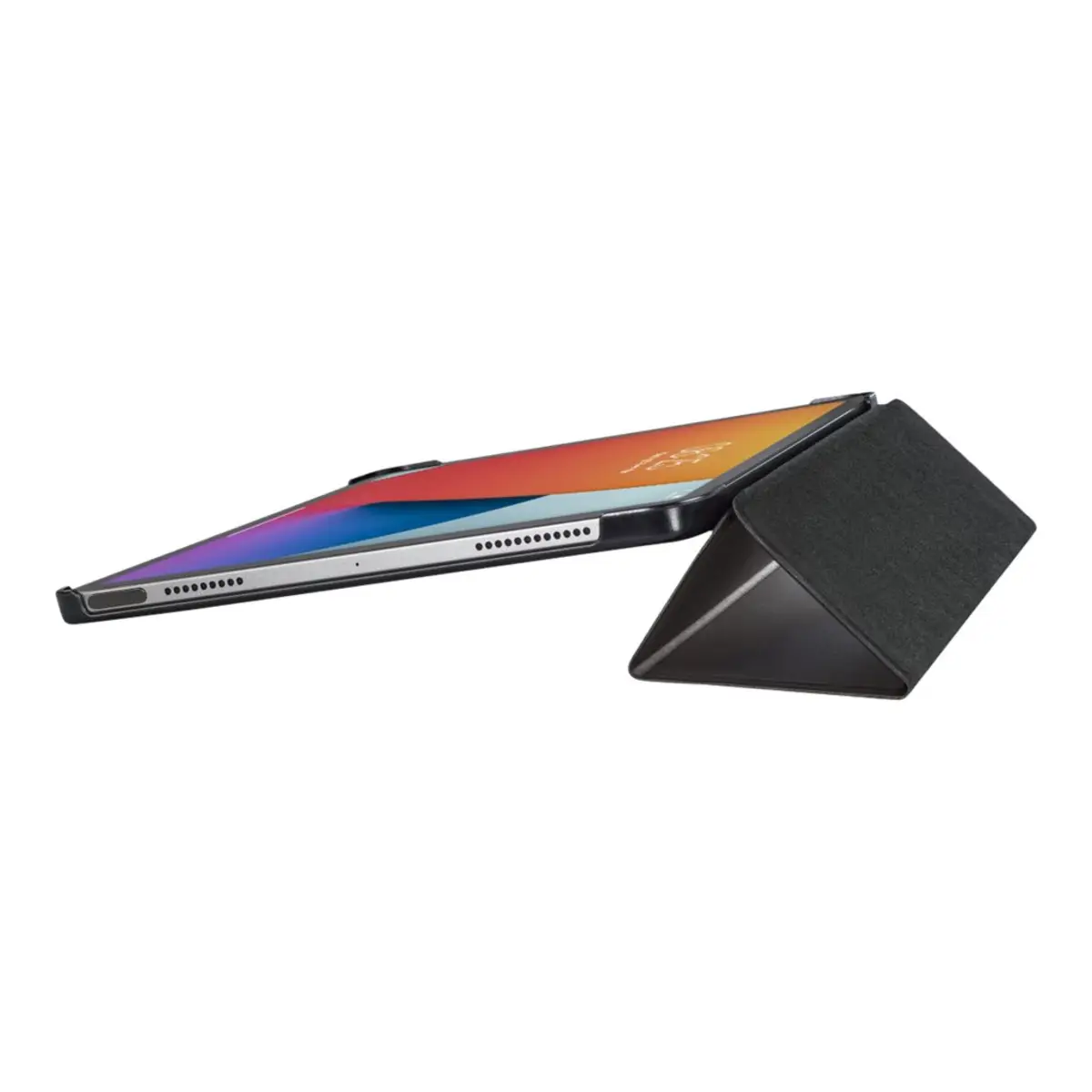 Fold Flip-Hülle für Apple ipad Pro 5. Gen. 12,9" Polyurethan Schwarz