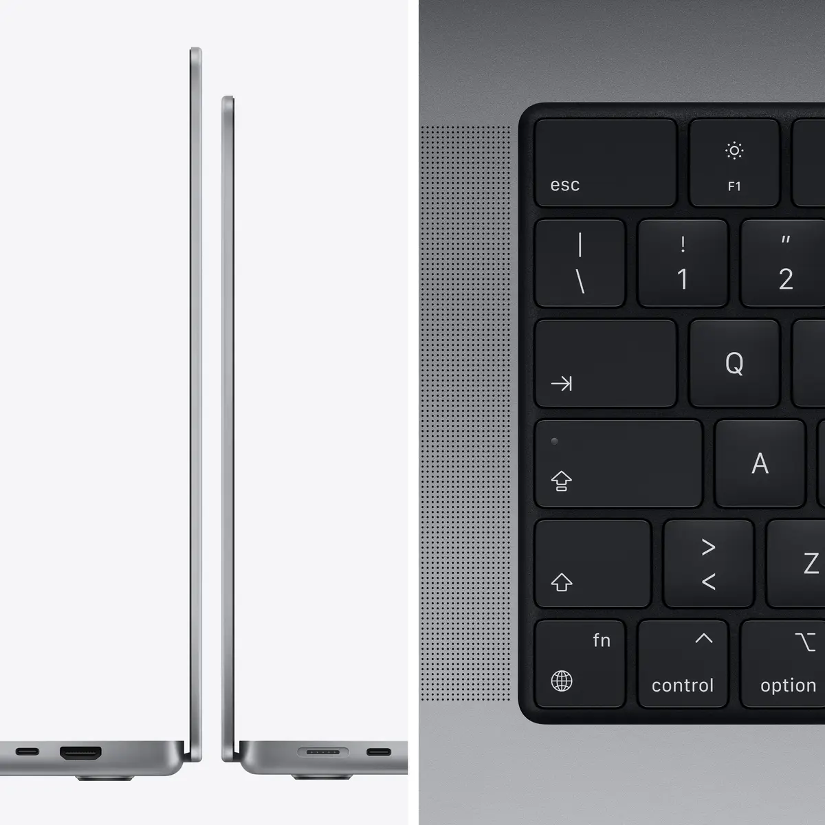 MacBook Pro Apple M1 Pro 10C 35,9 cm (14,2") Retina 16GB RAM 1TB SSD 16-Core GPU 96W space grau