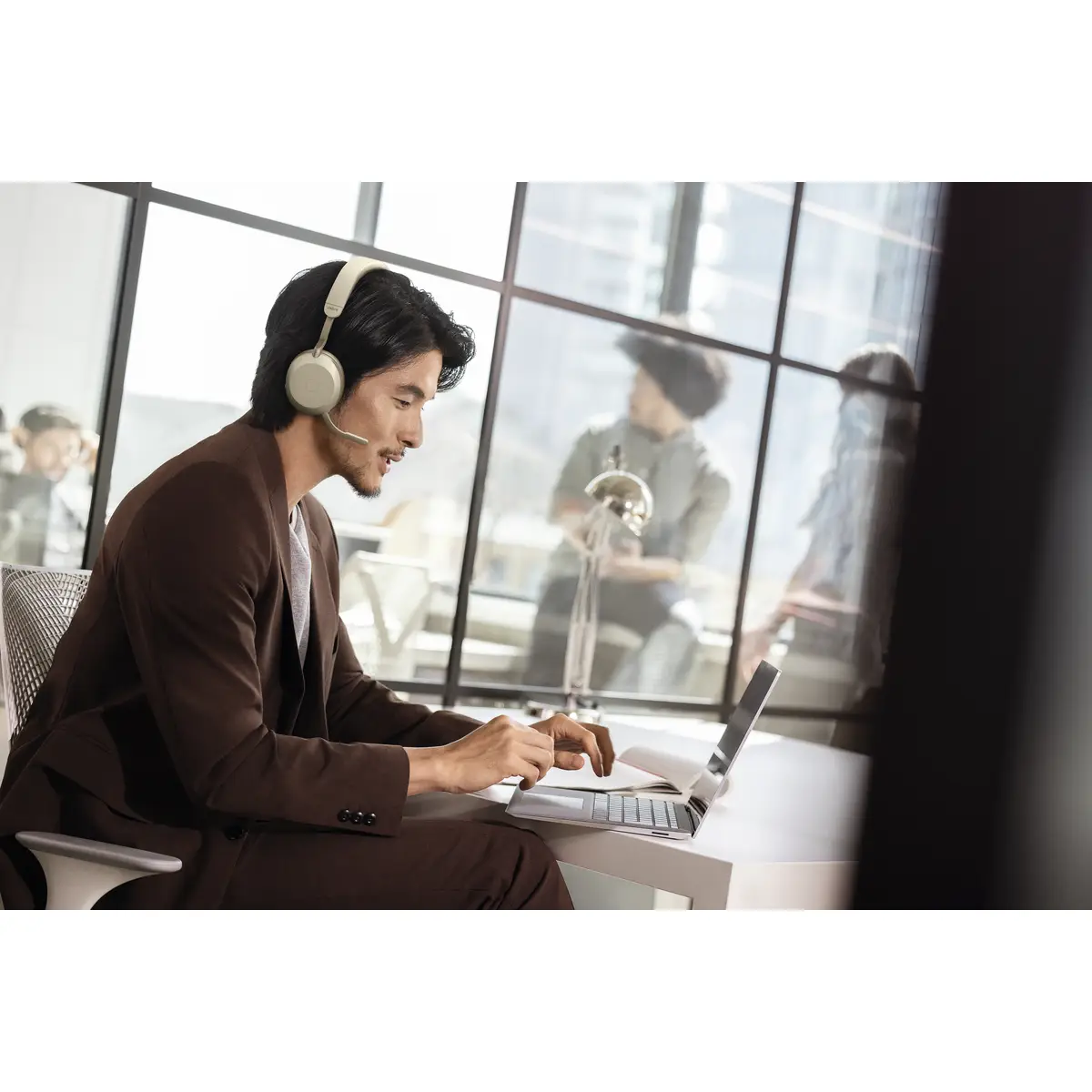Evolve2 75 LINK380A MS Binaural Bluetooth Schwarz USB-A