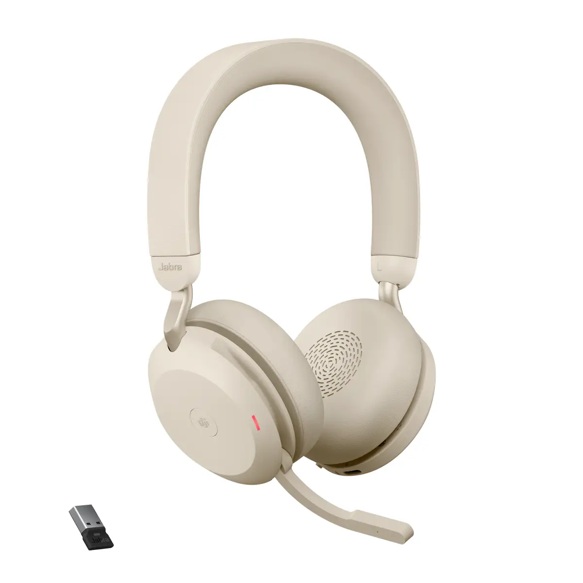 Evolve2 75 LINK380A MS Binaural Bluetooth Beige USB-A