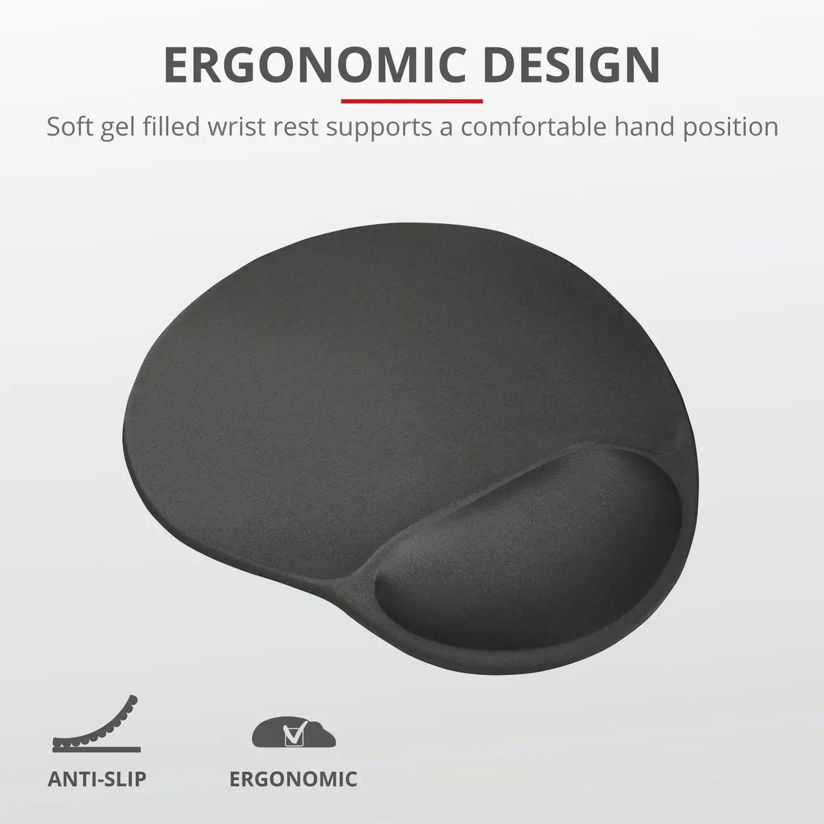 Bigfoot Gel Mousepad schwarz