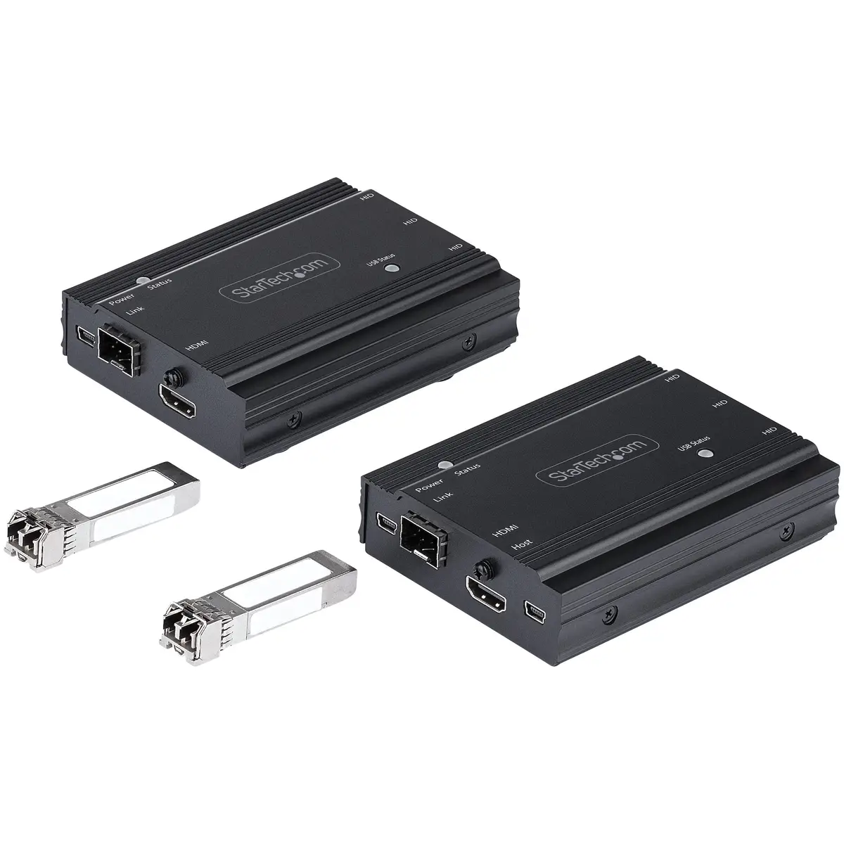 4K HDMI LWL Extender HDMI Video & USB Remote KVM Switch 2x 10G MMF SFP+