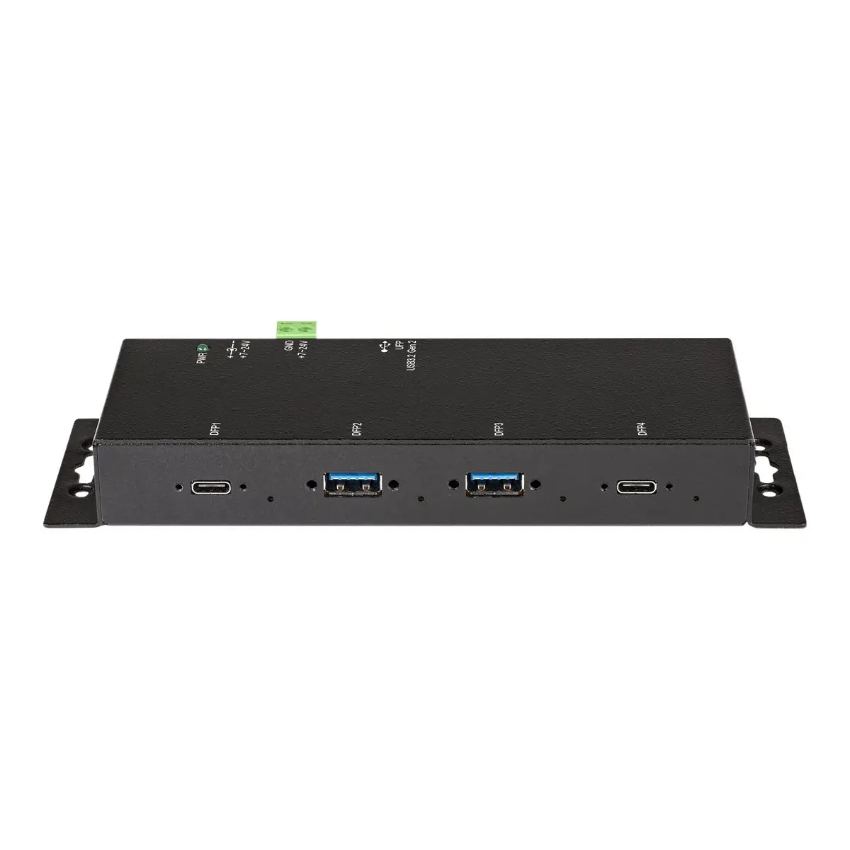 4 Port USB C Hub 10 Gbit/s Industrieller USB-C Hub aus Metall 2xUSB-C/A