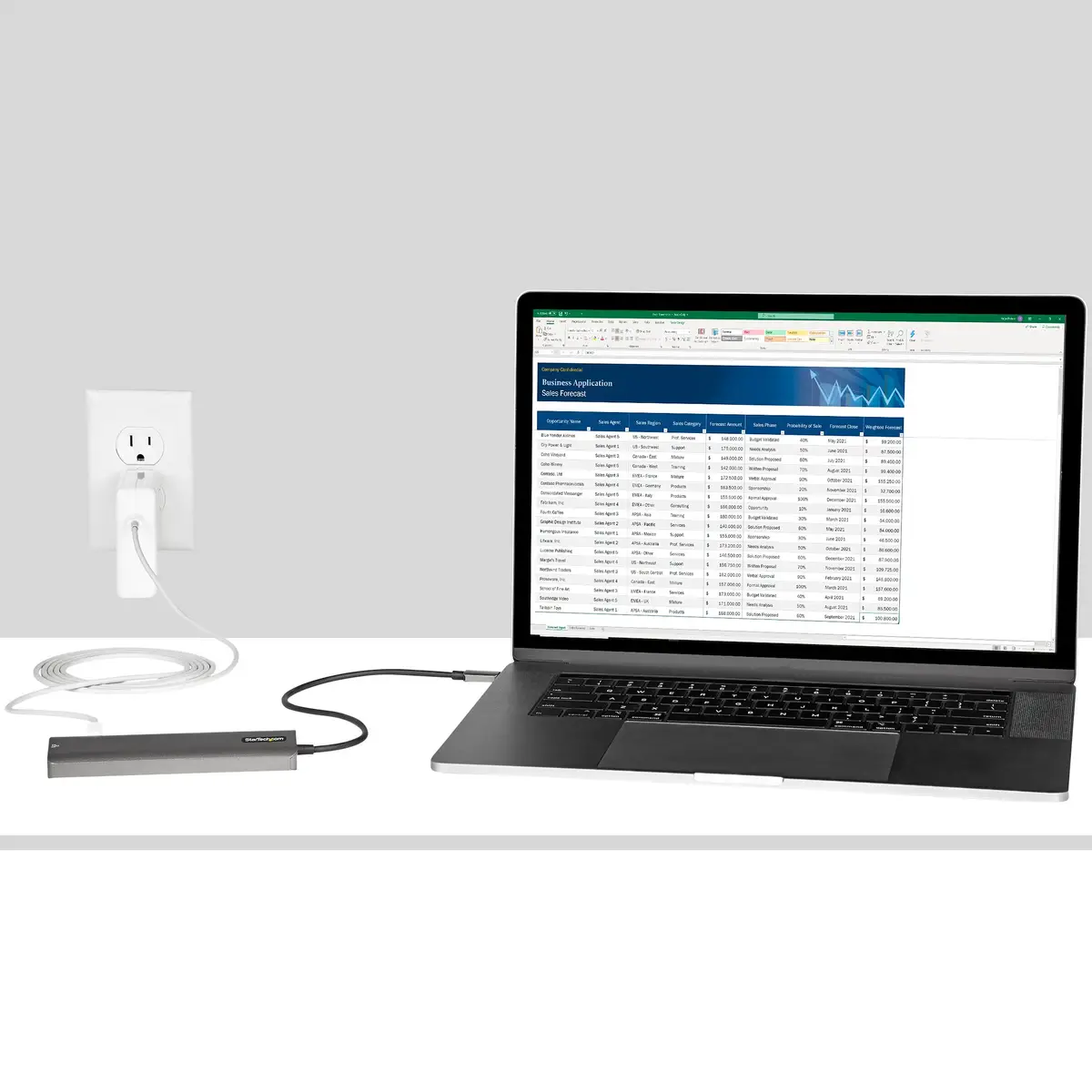 USB-C Multiport Adapter, USB-C auf 4K 60Hz HDMI 2.0, 100W PD Pass-Through, SD