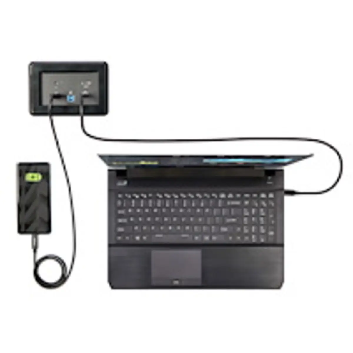 Tischanschlussfeld mit Laptop-Dockingstation 4K HDMI USB-C/USB-A PD