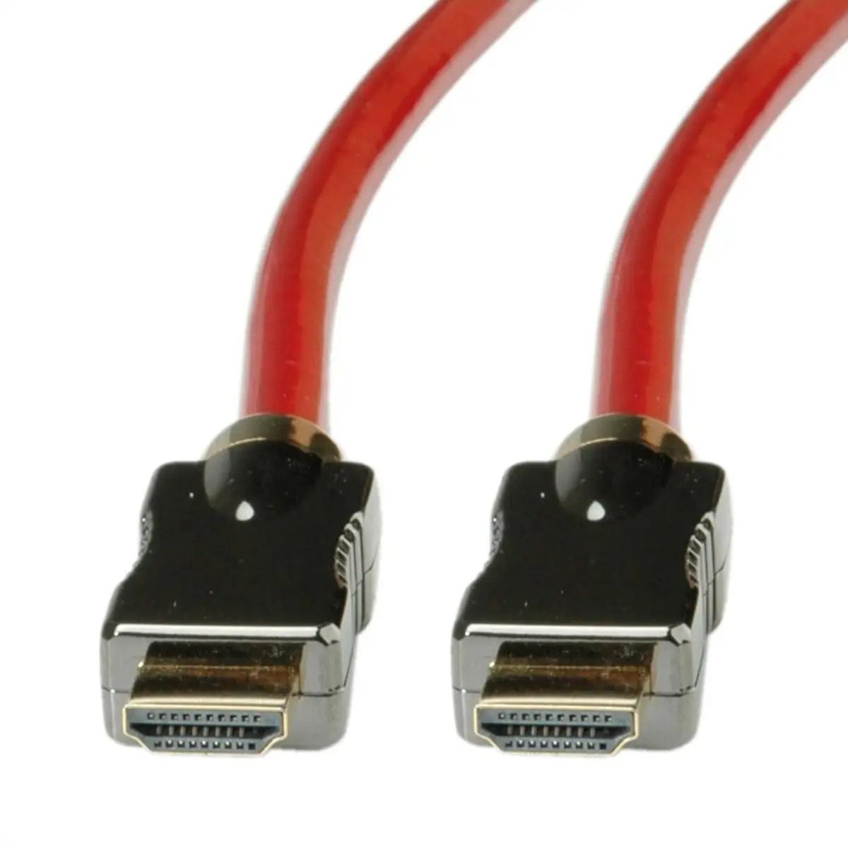 HDMI Ultra HD Kabel mit Ethernet Stecker/Stecker Rot 3m