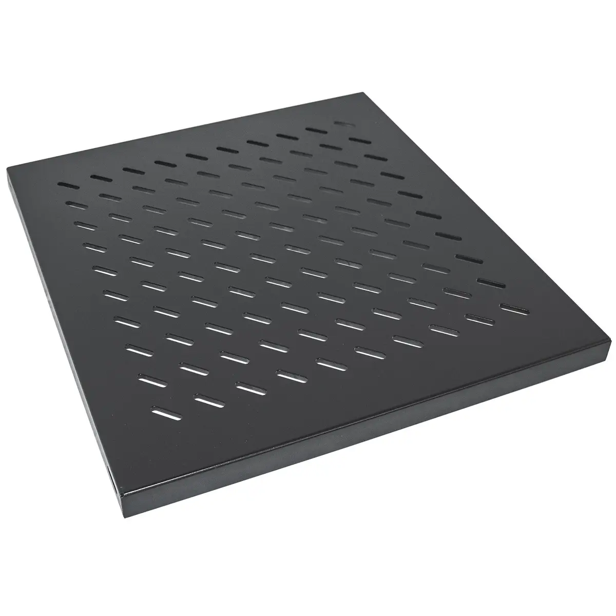 19" Fachboden zur Festmontage 1 HE 525 mm Tiefe schwarz