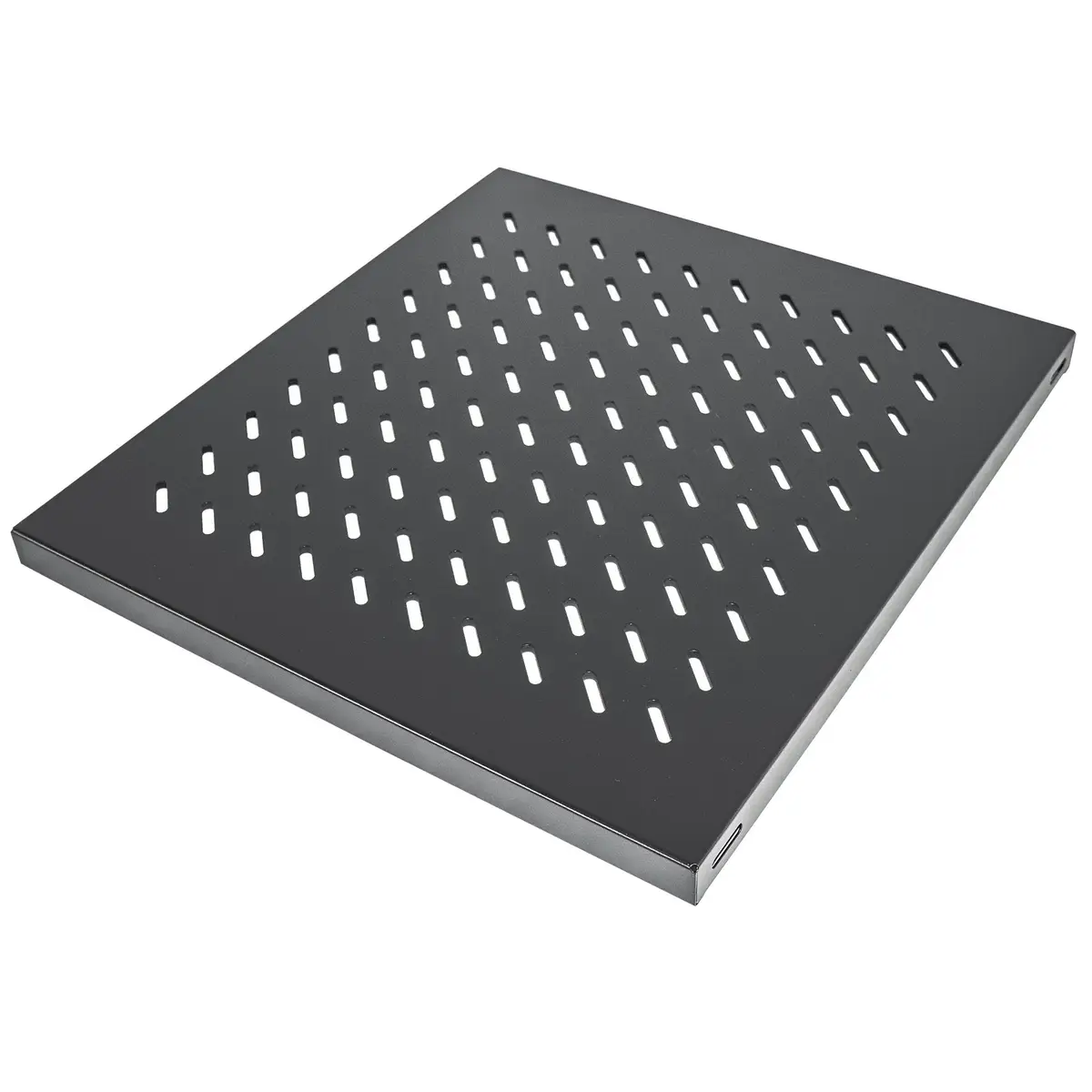 19" Fachboden zur Festmontage 1 HE 525 mm Tiefe schwarz