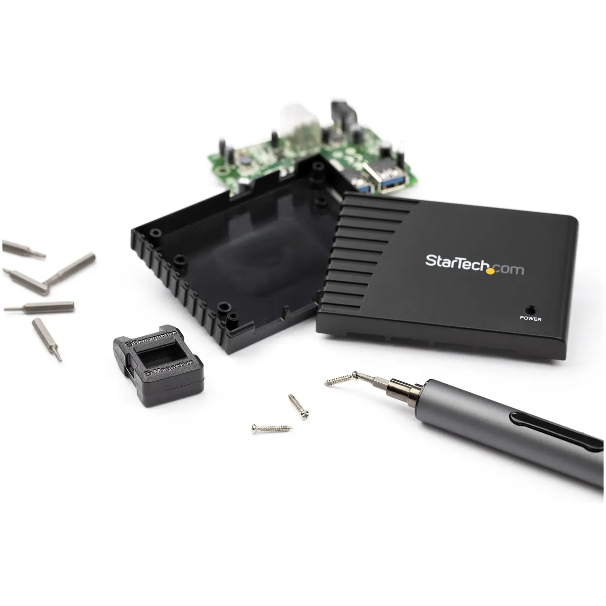 Elektrischer Mini-Schraubendreher Mini-Akkuschrauber 55 Bits Magnetisch