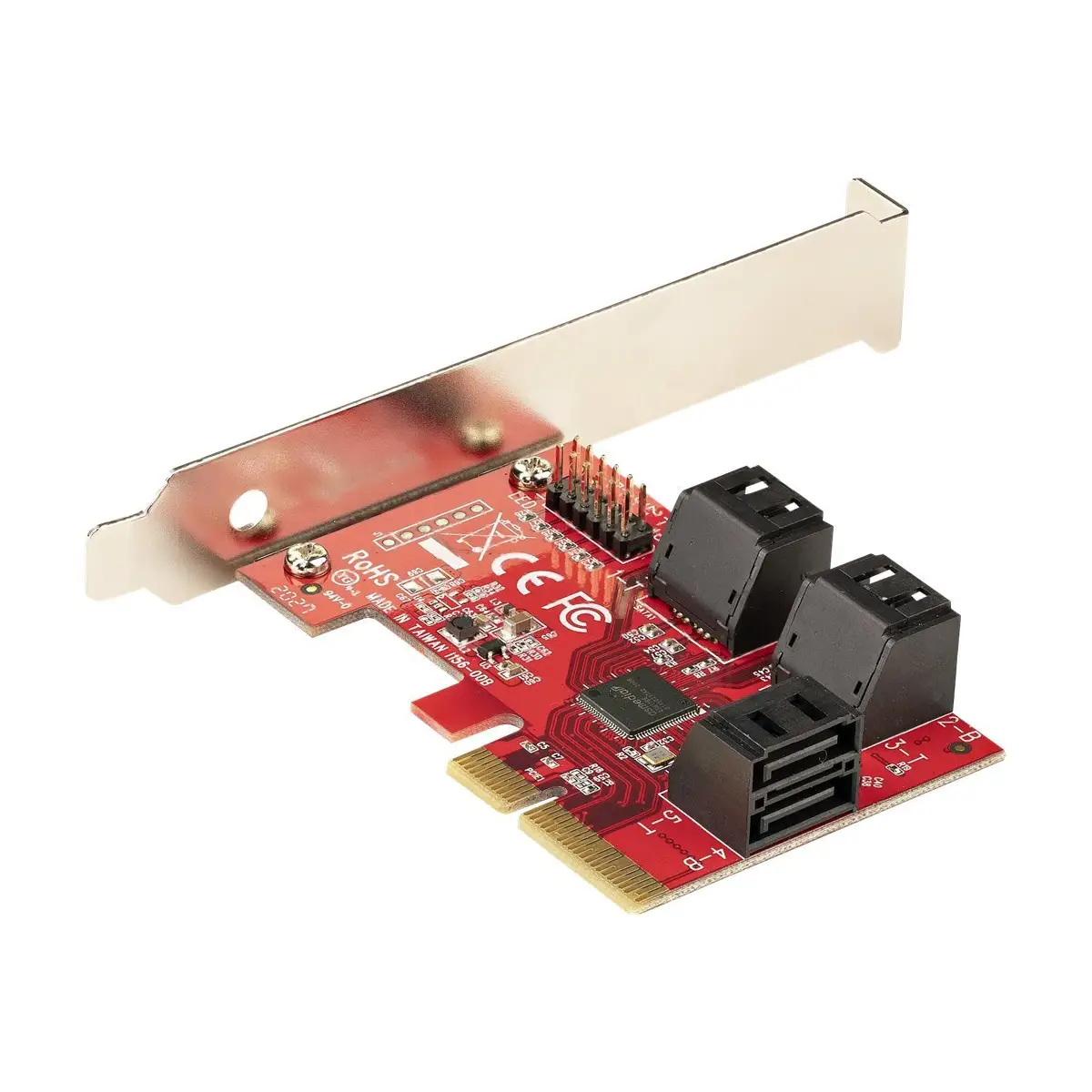 PCIe SATA Controller Karte 6 Port SATA Erweiterungskarte/Kontroller 6Gbit/s