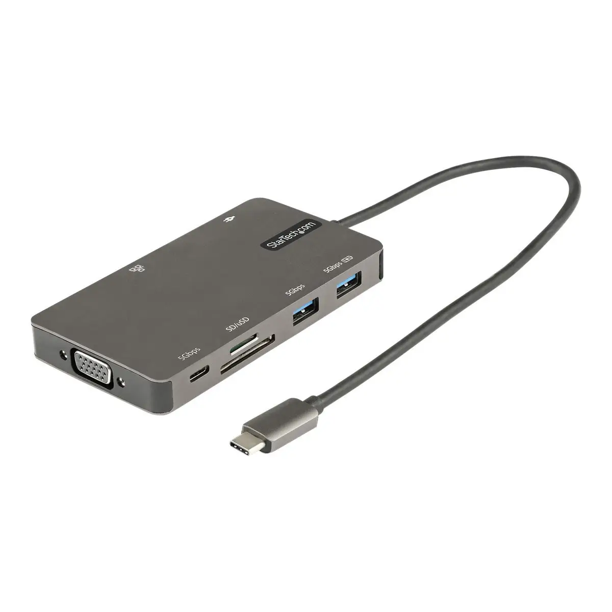 USB C Multiport Adapter HDMI 4K 30Hz/VGA Docking station 100W PD GbE SD