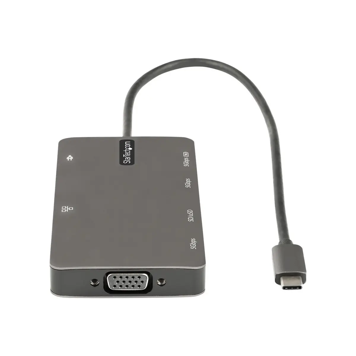 USB C Multiport Adapter HDMI 4K 30Hz/VGA Docking station 100W PD GbE SD
