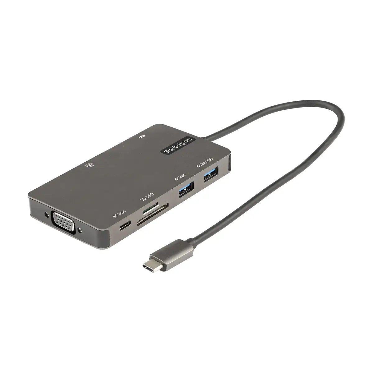 USB C Multiport Adapter HDMI 4K 30Hz/VGA Docking station 100W PD GbE SD