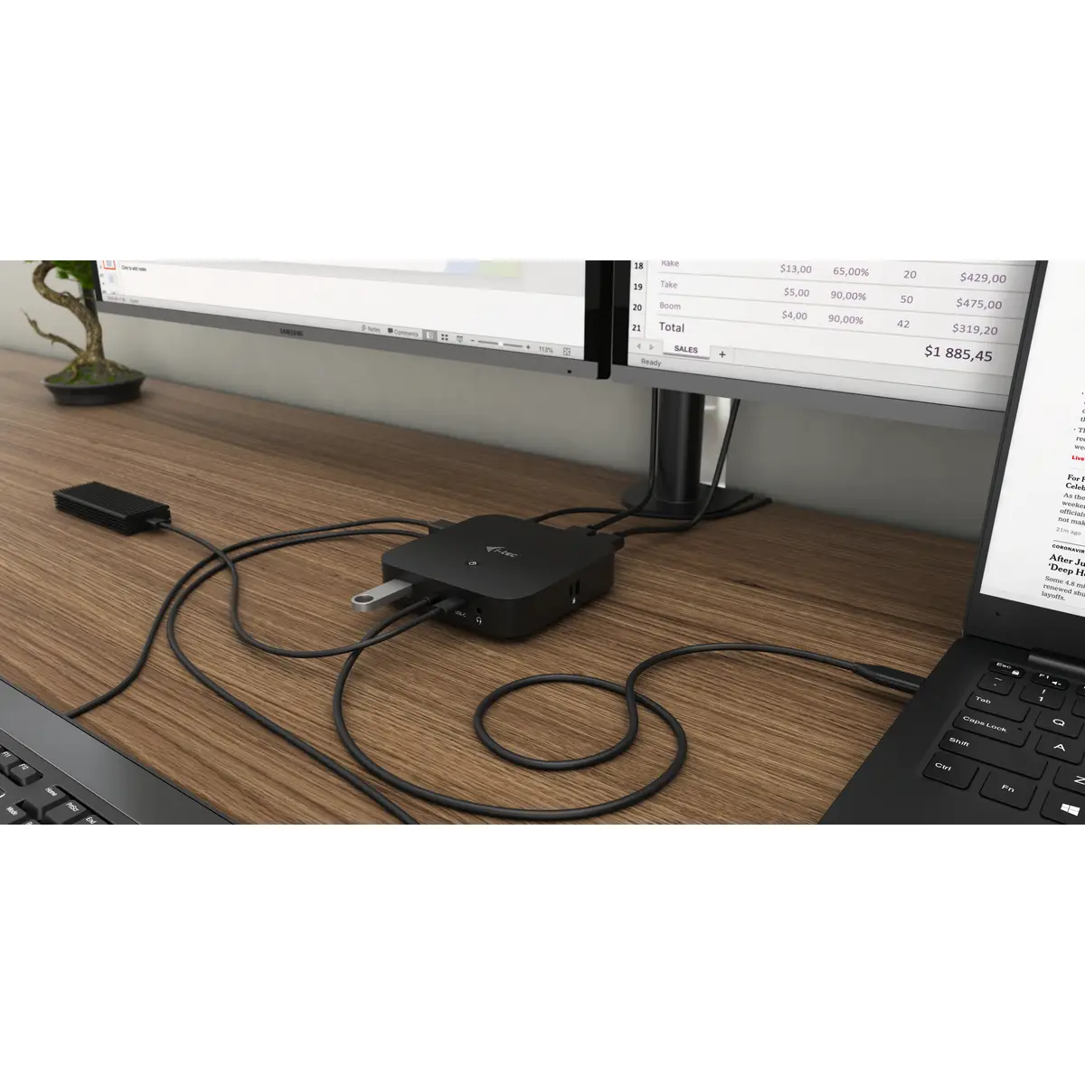 i-tec USB-C 3.1 Dockingstation Thunderbolt 3 Schwarz