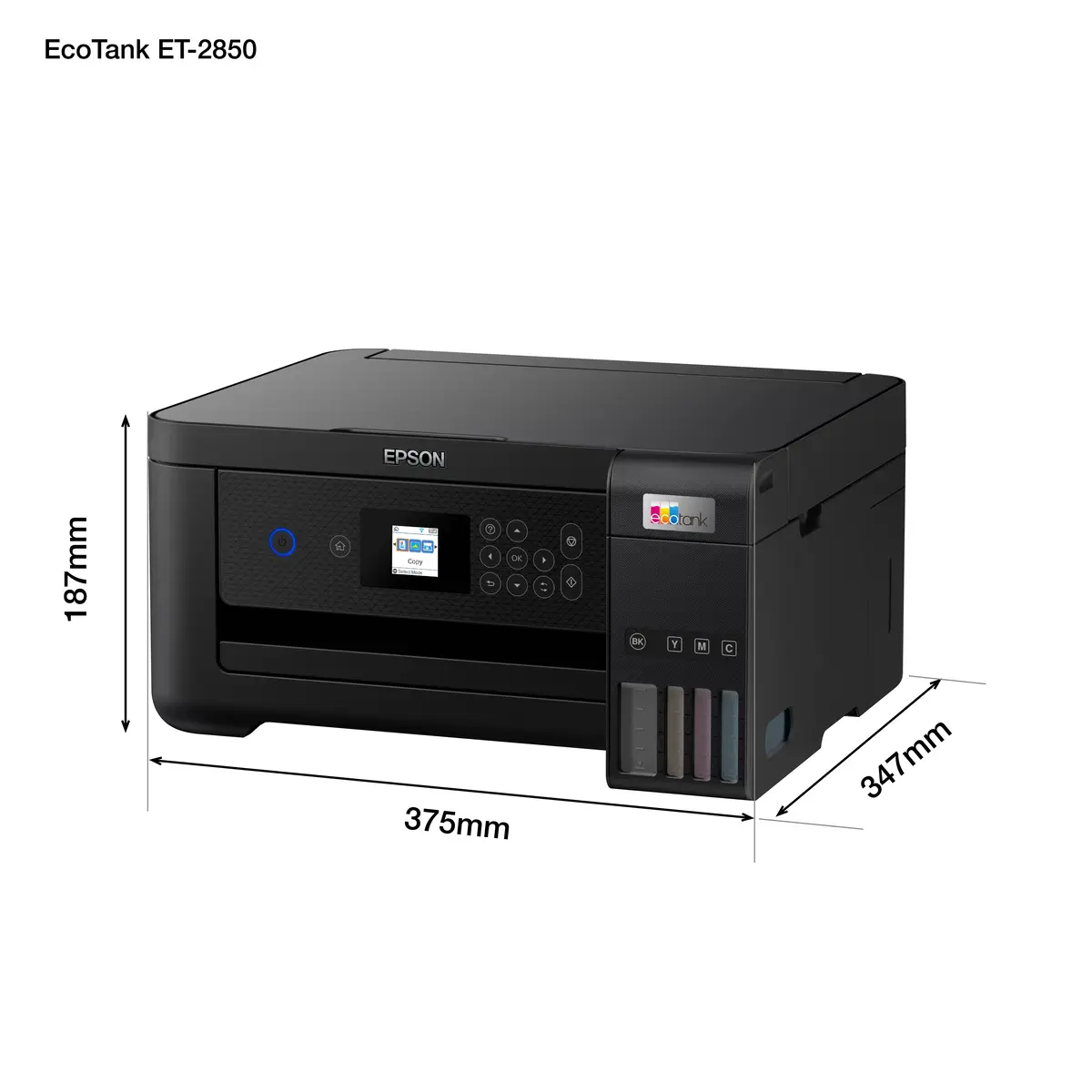 EcoTank ET-2850 A4 All-in-one Drucker/Scanner/Kopierer Farbtintenstrahldrucker Duplex,
