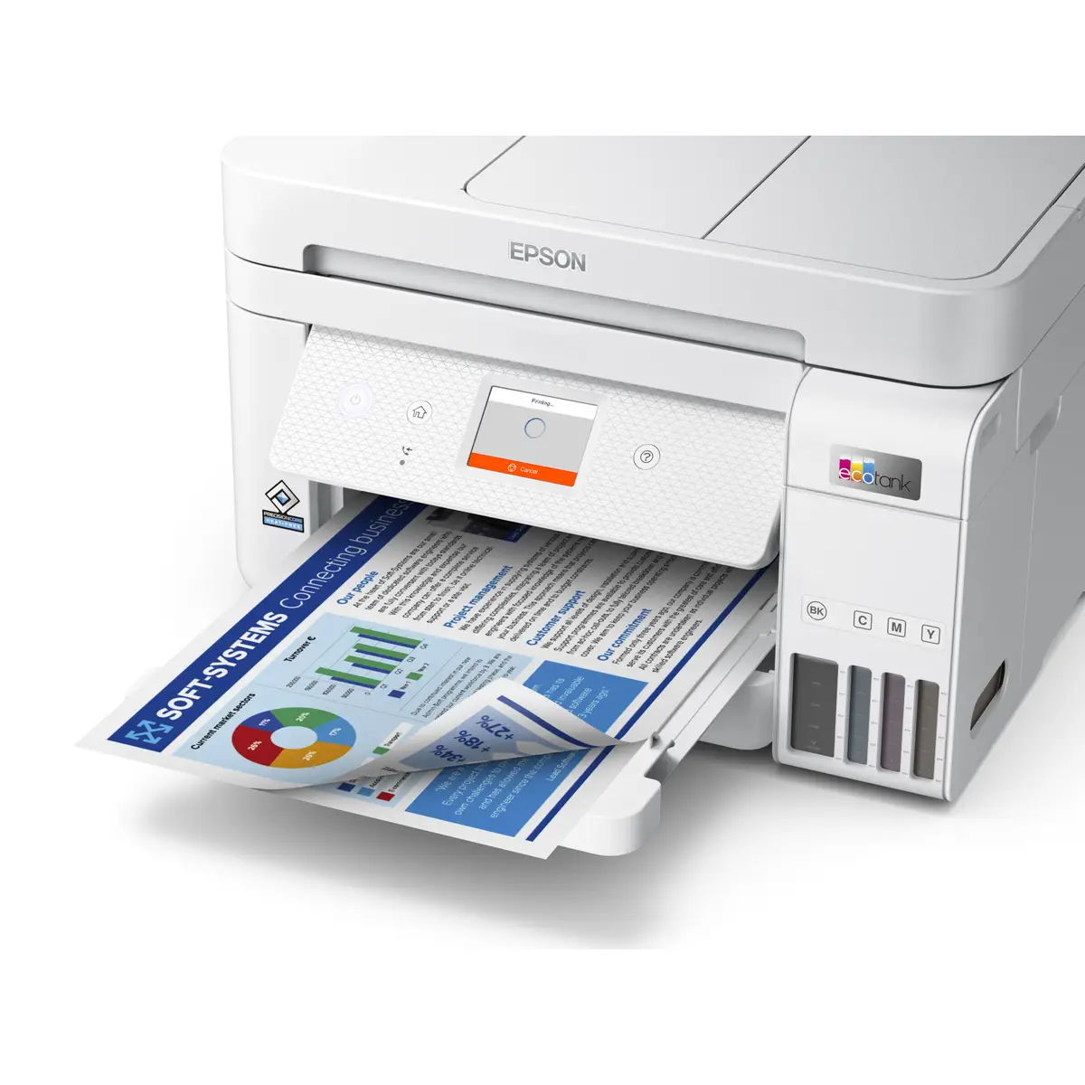 EcoTank ET-4856 A4 All-in-one Drucker/Scanner/Kopierer/Fax Farbtintenstrahldrucker Duplex,