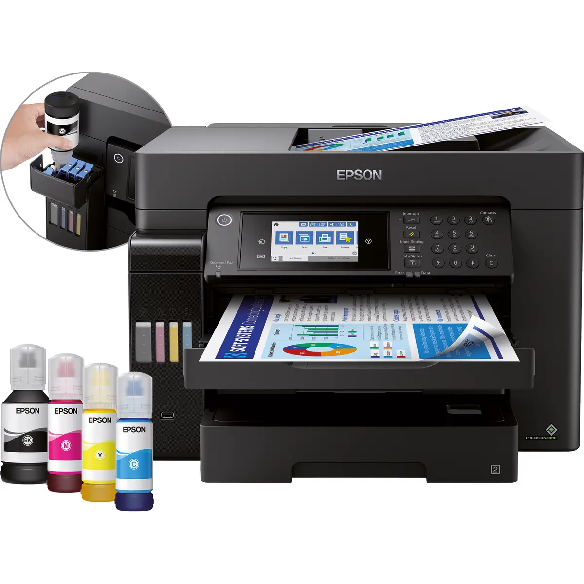 EcoTank ET-16600 A3 All-in-one Drucker/Scanner/Kopierer/Fax Farbtintenstrahldrucker Duplex
