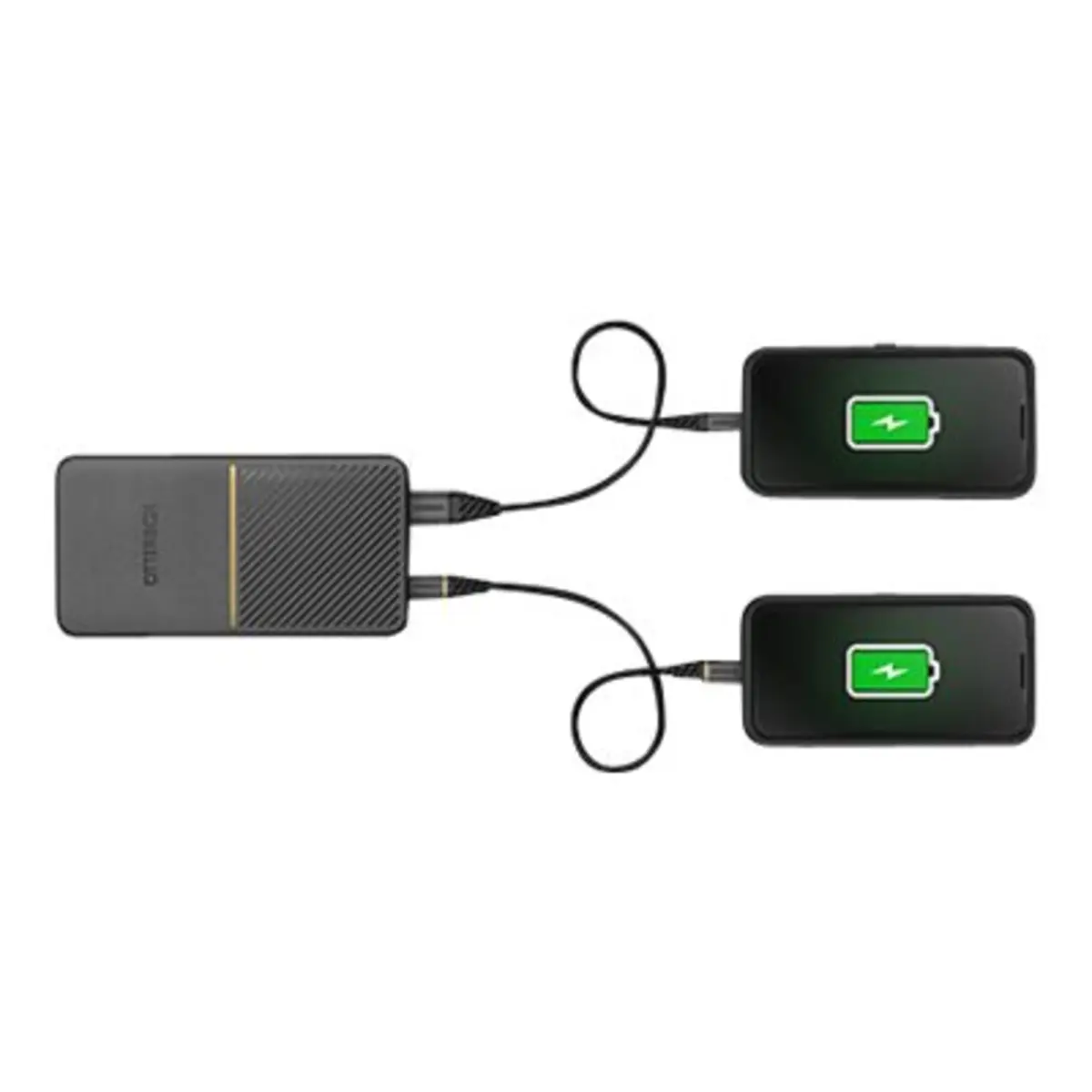 Power Bank 10K mAh USB A&C 18W USB-PD Schwarz