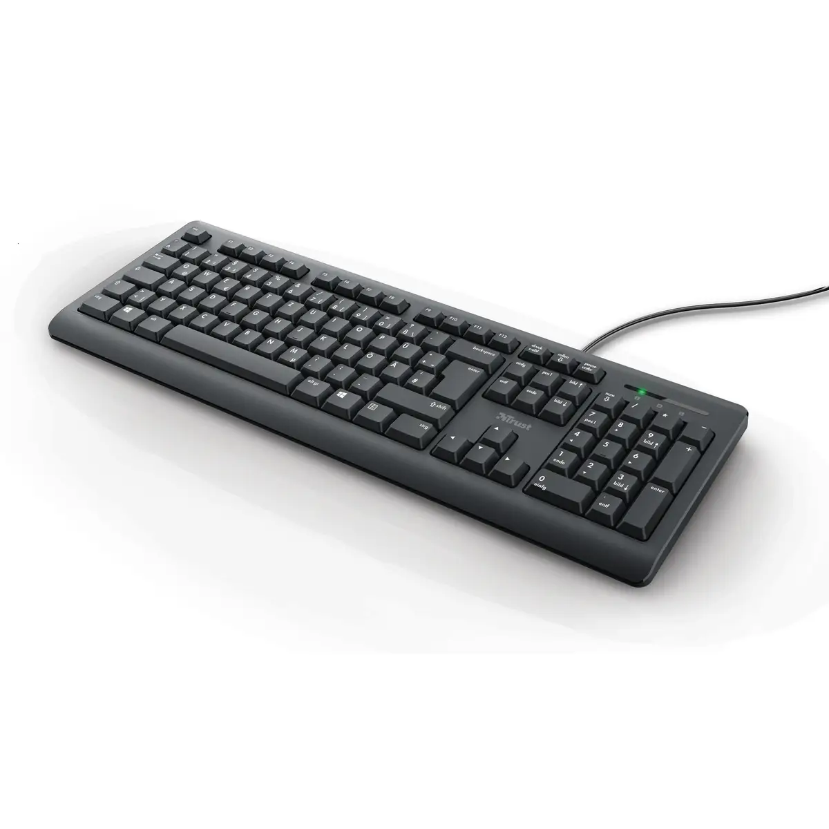 TK-150 Silent Tastatur USB schwarz Layout DE
