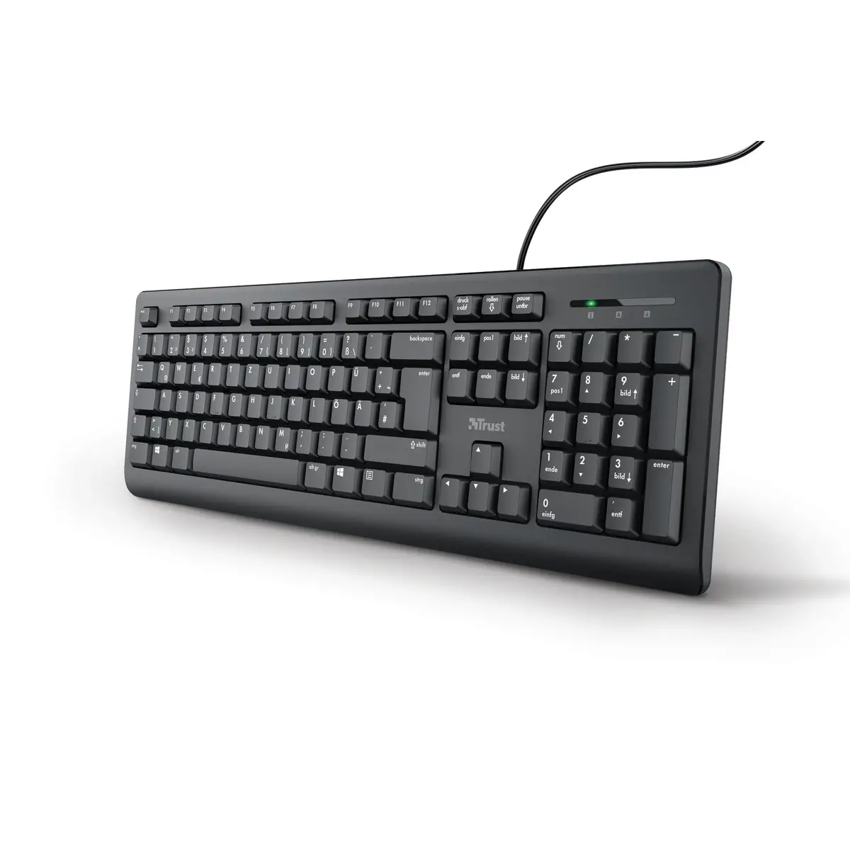 TK-150 Silent Tastatur USB schwarz Layout DE