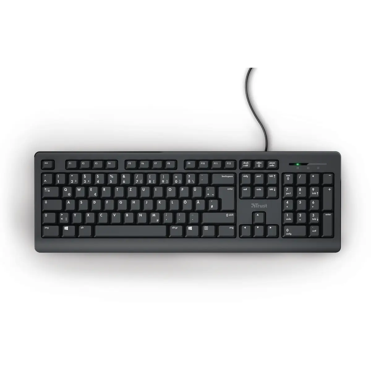 TK-150 Silent Tastatur USB schwarz Layout DE