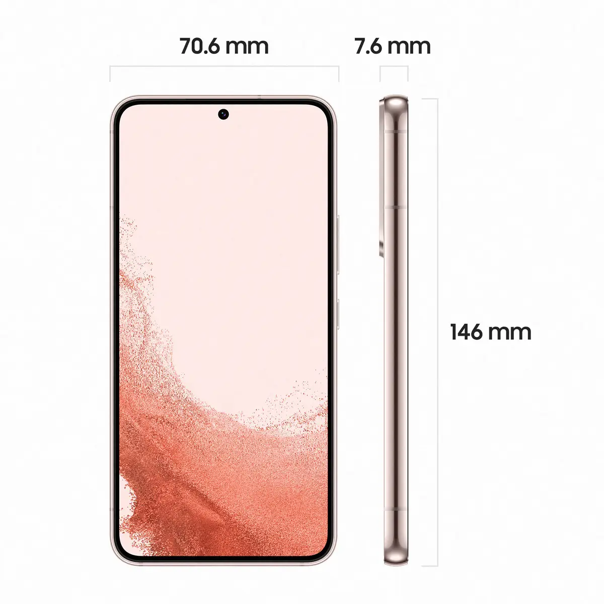 Galaxy S22 15,5cm (6,1") Display 128GB 50 Mpixel 5G Dual-SIM Pink Gold