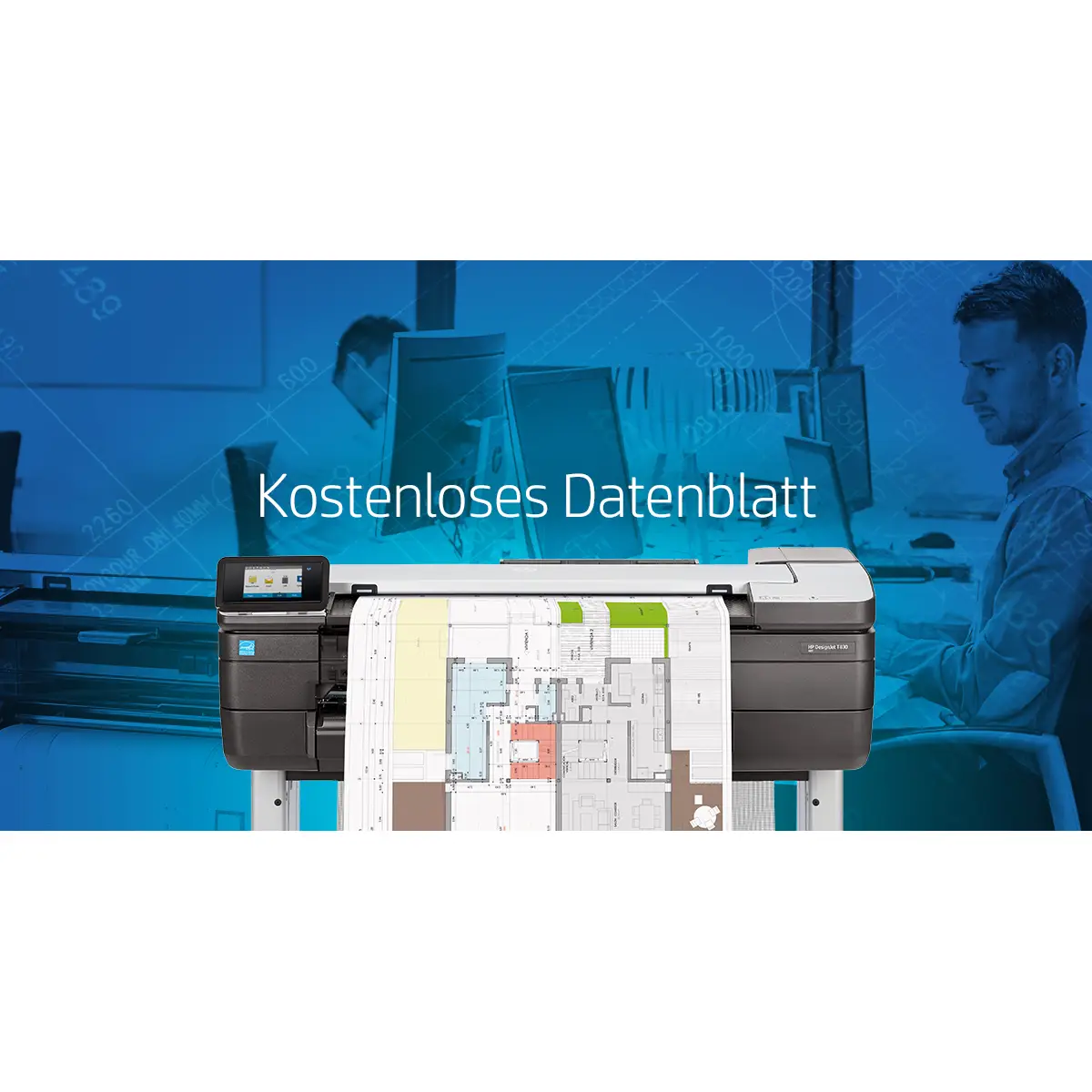 DesignJet T830 610 mm (24") All-in-One Drucker/Kopierer/Scanner Farbtintenstrahldruck