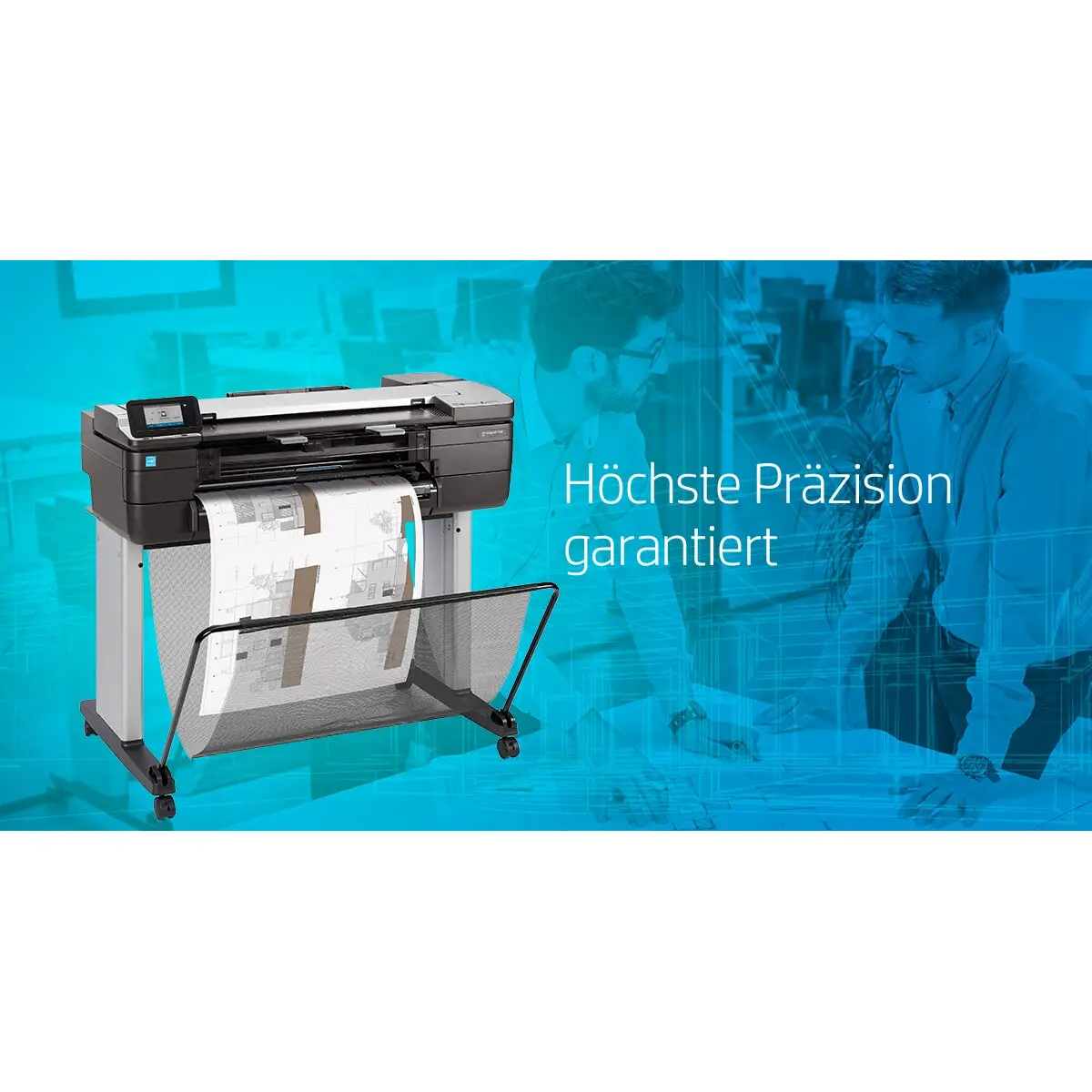 DesignJet T830 610 mm (24") All-in-One Drucker/Kopierer/Scanner Farbtintenstrahldruck