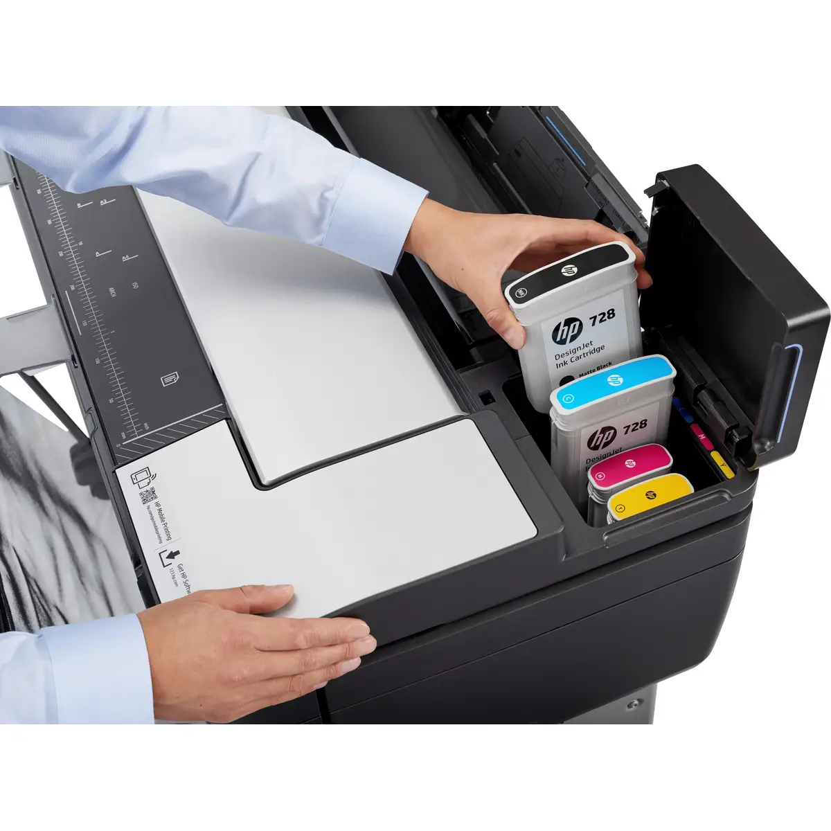 DesignJet T830 610 mm (24") All-in-One Drucker/Kopierer/Scanner Farbtintenstrahldruck