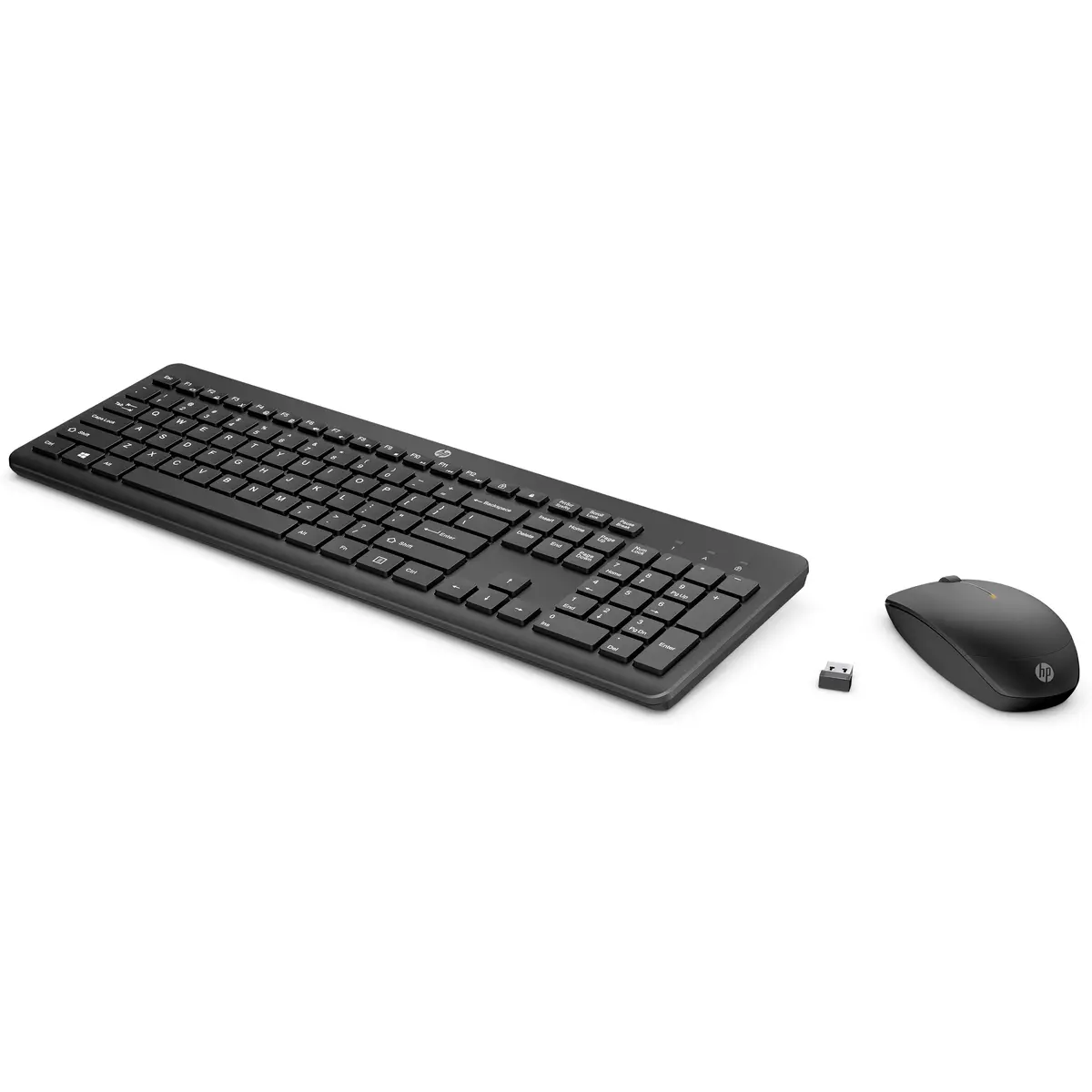 235 Wireless-Maus und -Tastatur (kombiniert), Volle Größe (100%), Kabellos, RF Wireless, Schwarz, Maus enthalten