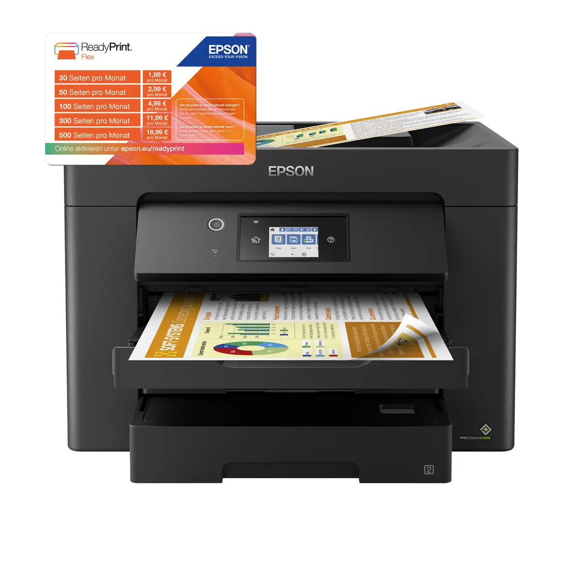 WorkForce WF-7830DTWF A3 All-in-One Drucker/Scanner/Kopierer/Fax Farbtintenstrahldrucker Duplex