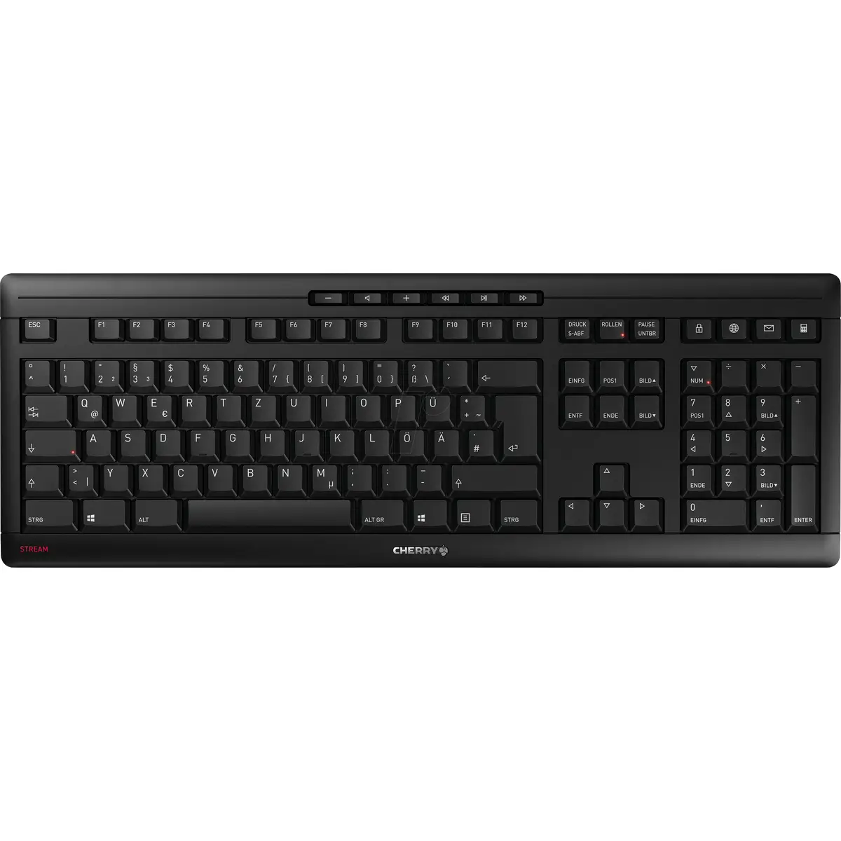 Stream Keyboard Wireless 2,4GHz schwarz Layout Deutsch