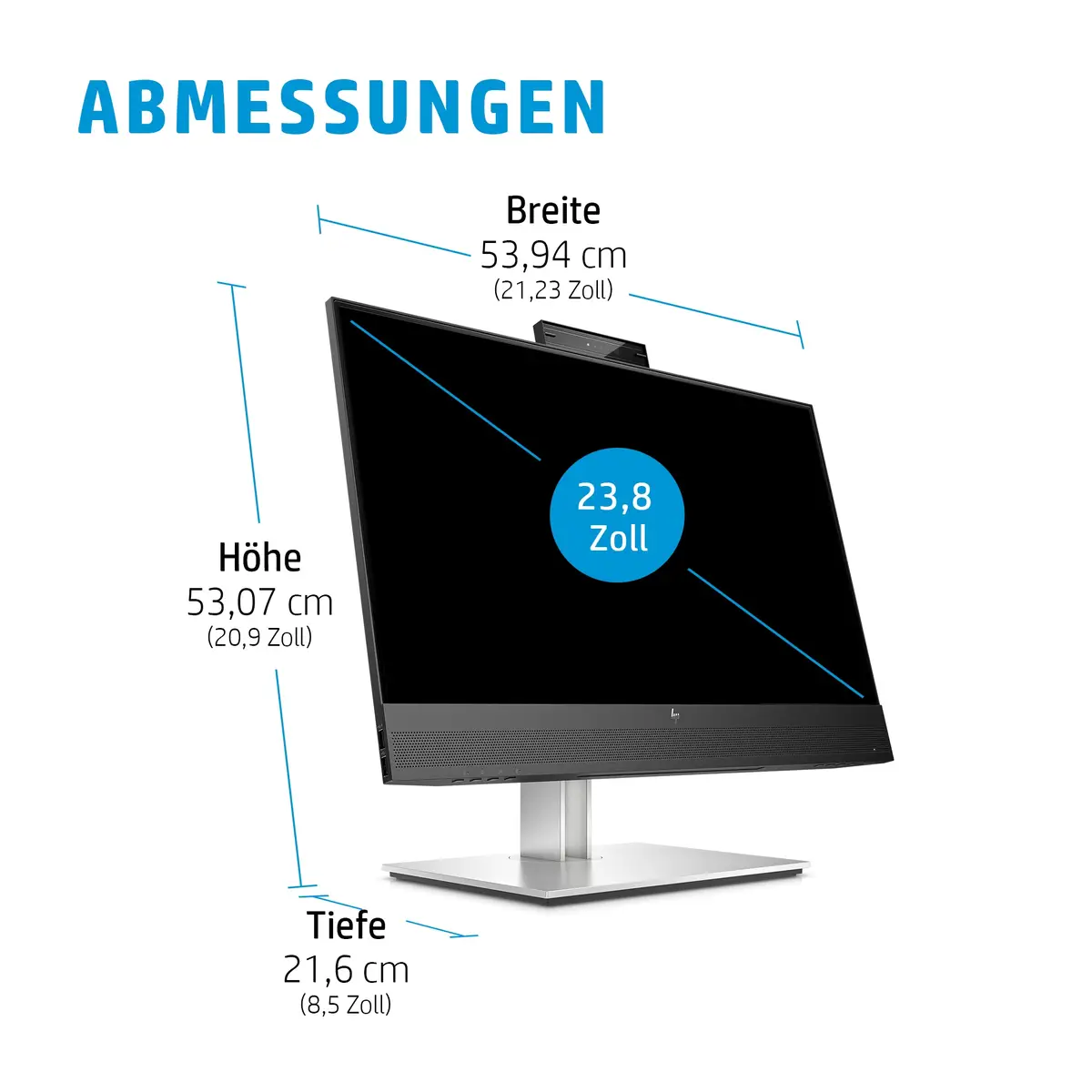 E24mv G4 Conferencing Monitor 60.45cm (23.8") Display 1920x1080 Pixel 250 cd/m² 1000:1 5 ms Silber