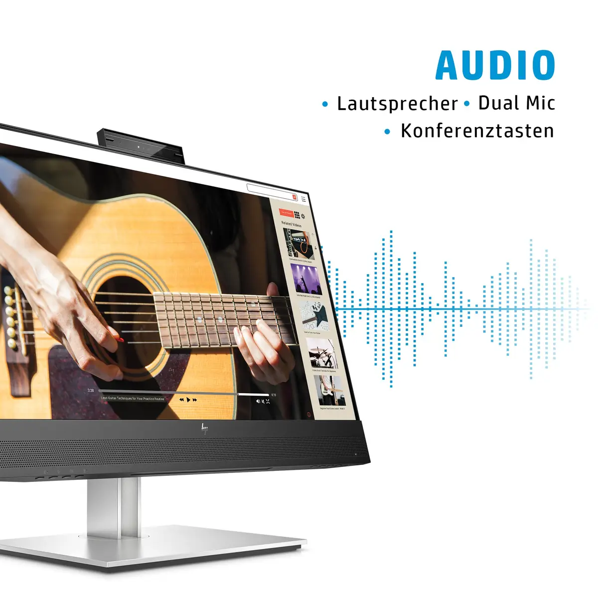 E24mv G4 Conferencing Monitor 60.45cm (23.8") Display 1920x1080 Pixel 250 cd/m² 1000:1 5 ms Silber