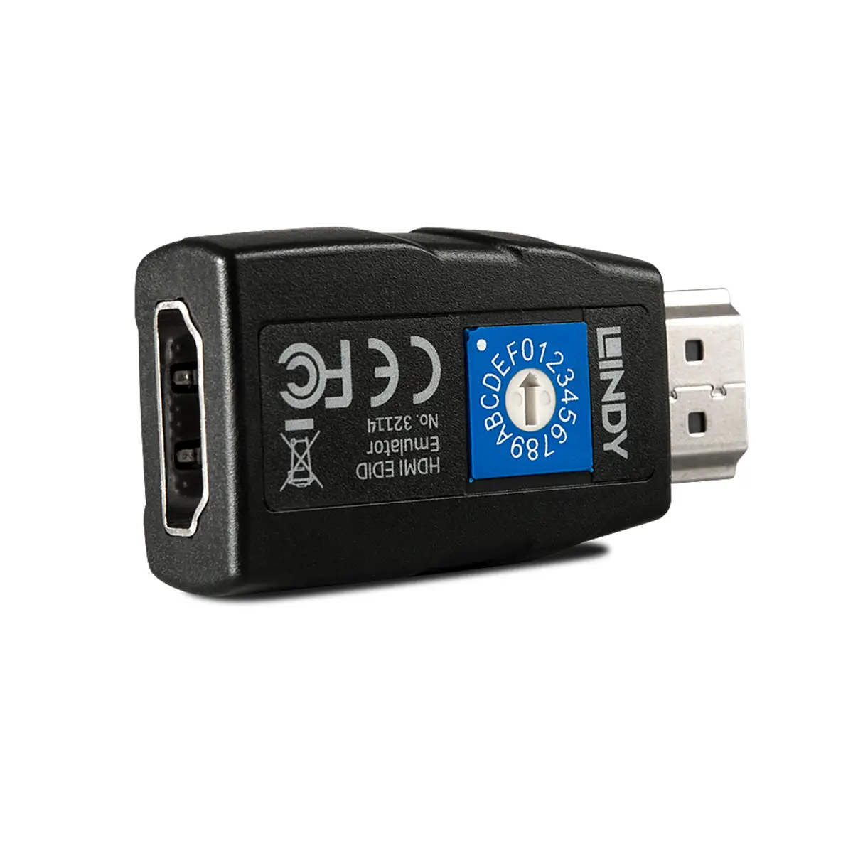 HDMI EDID/DDC Emulator Adapter Schwarz