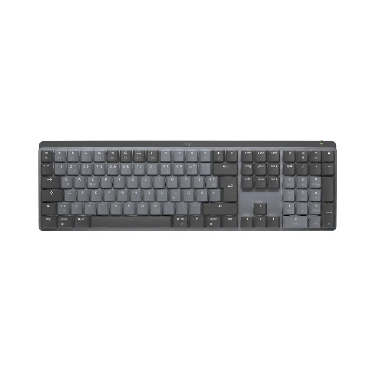 MX Mechanical Tastatur RF Wireless + Bluetooth QWERTZ Deutsch Graphit, Grau