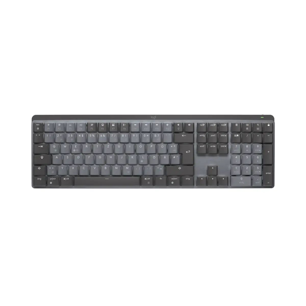 MX Mechanical Tastatur RF Wireless + Bluetooth QWERTZ Deutsch Graphit, Grau