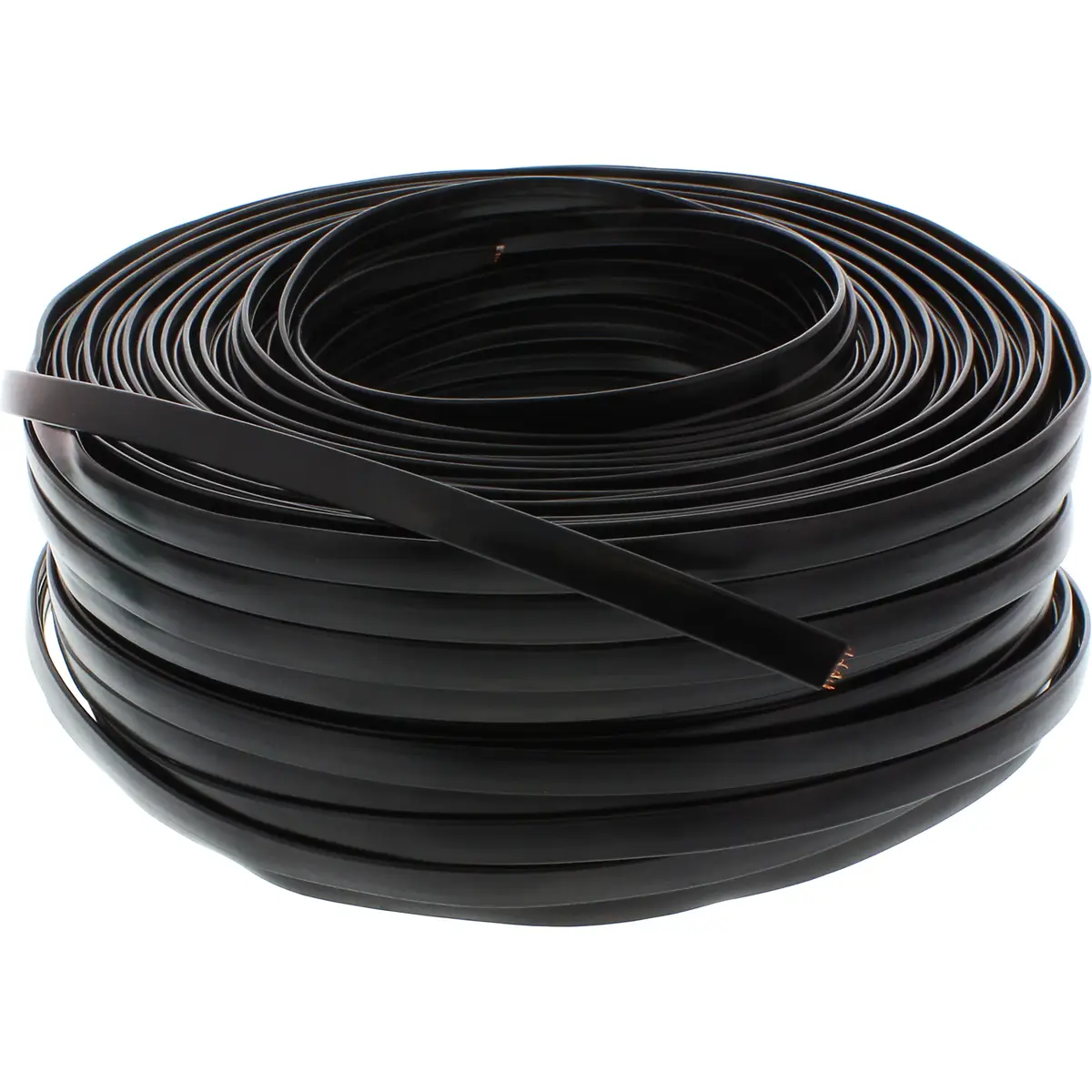 Modularkabel, 8adrig Flachband schwarz, 100m Ring