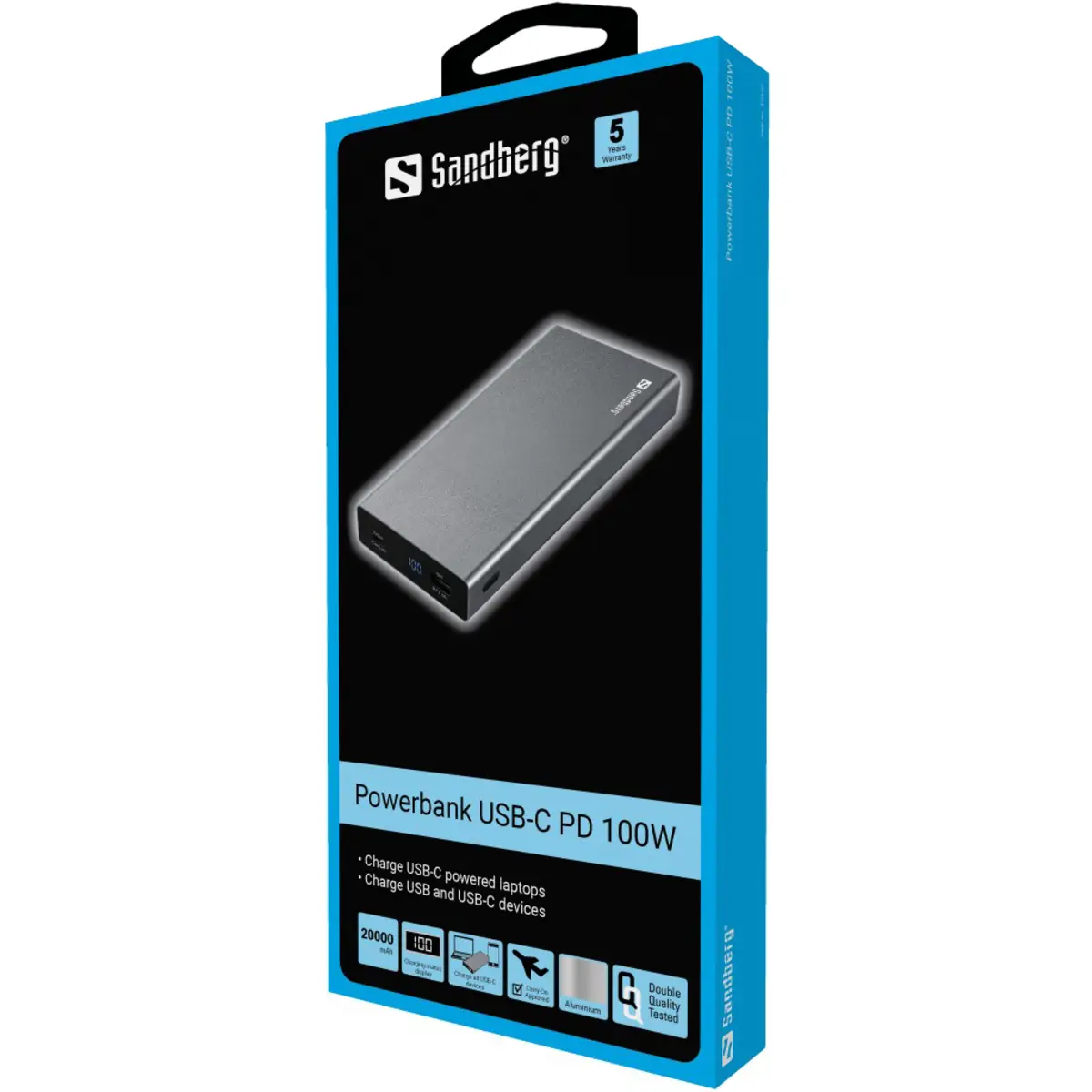 Powerbank USB-C PD 100W 20000mAh