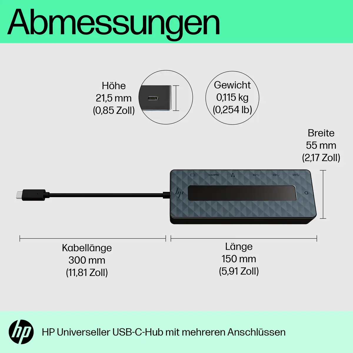 Universal USB-C Multiport Hub USB-C HDMI