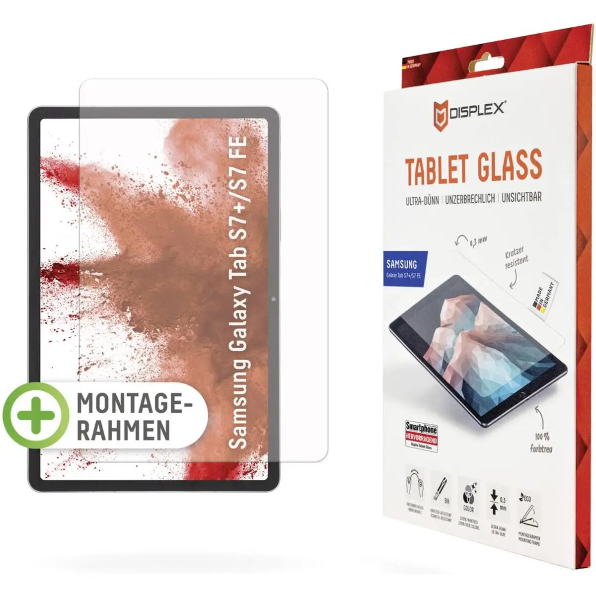 DISPLEX Tablet Glass Samsung GALAXY TAB S7+/S7 FE
