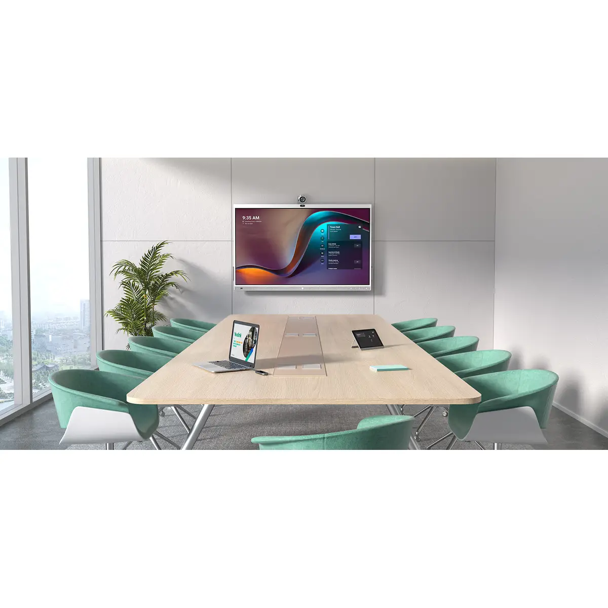MeetingBoard Interaktiver Flachbildschirm 165,1 cm (65") LED WLAN 4K Ultra HD 3840 x 2160 Pixel LEDTouchscreen Eingebauter Prozessor Android 10