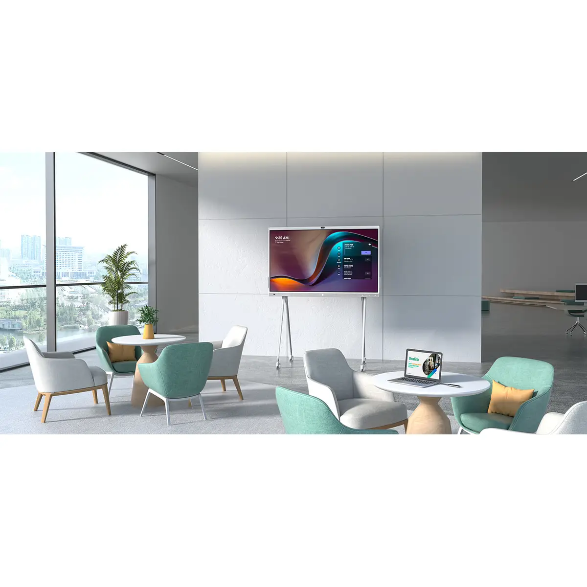 MeetingBoard Interaktiver Flachbildschirm 165,1 cm (65") LED WLAN 4K Ultra HD 3840 x 2160 Pixel LEDTouchscreen Eingebauter Prozessor Android 10