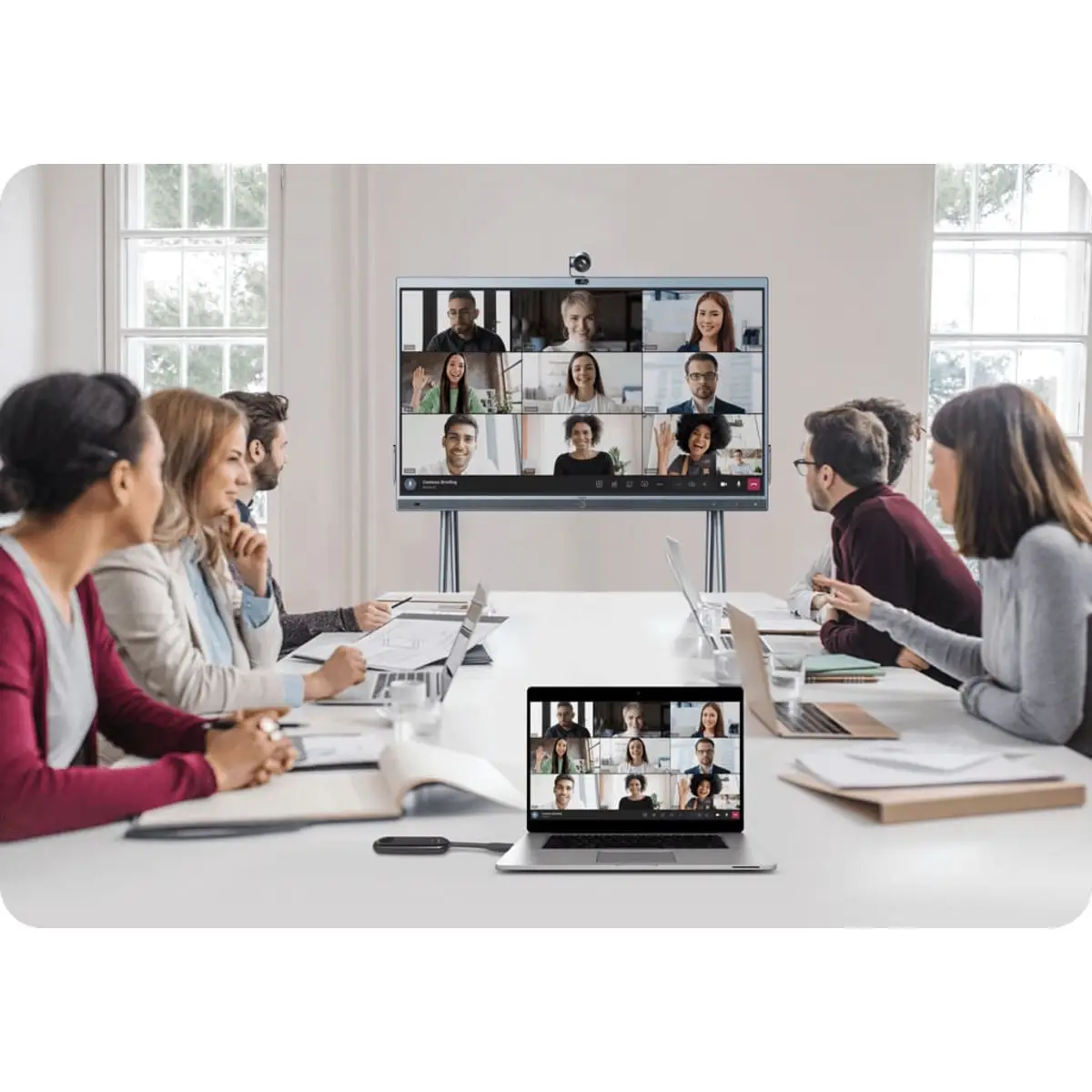 MeetingBoard Interaktiver Flachbildschirm 165,1 cm (65") LED WLAN 4K Ultra HD 3840 x 2160 Pixel LEDTouchscreen Eingebauter Prozessor Android 10
