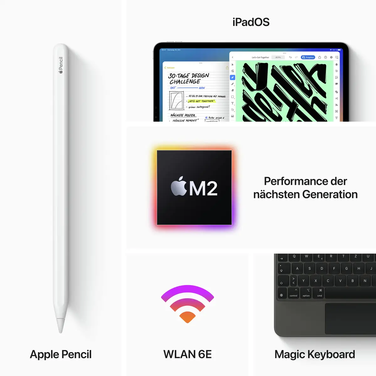 iPad Pro (2022) 12,9" 1TB WiFi+Cellular space grau