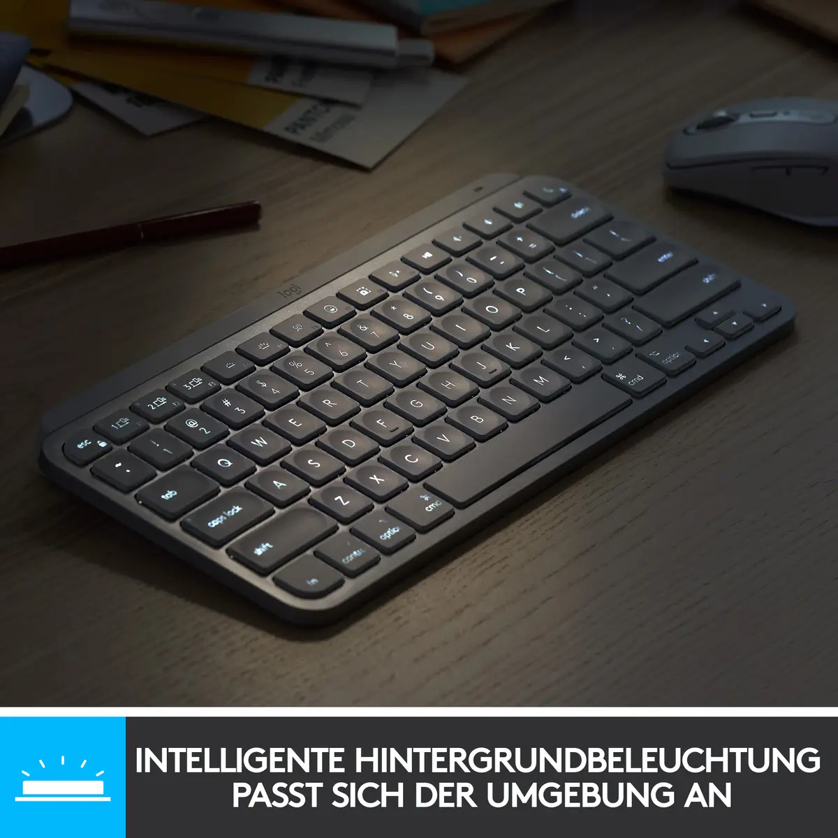 MX Keys Mini for Mac Bluetooth Pale Gray