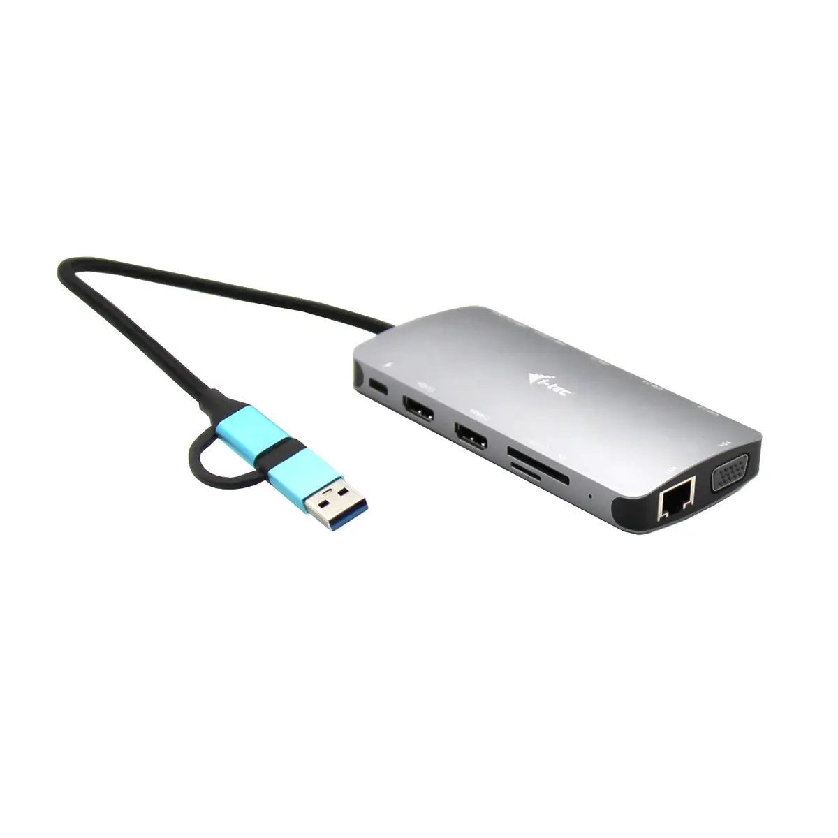 i-tec Nano Dock Dockingstation USB 3.0 / USB4 / Thunderbolt 4 VGA 2 x HDMI GigE