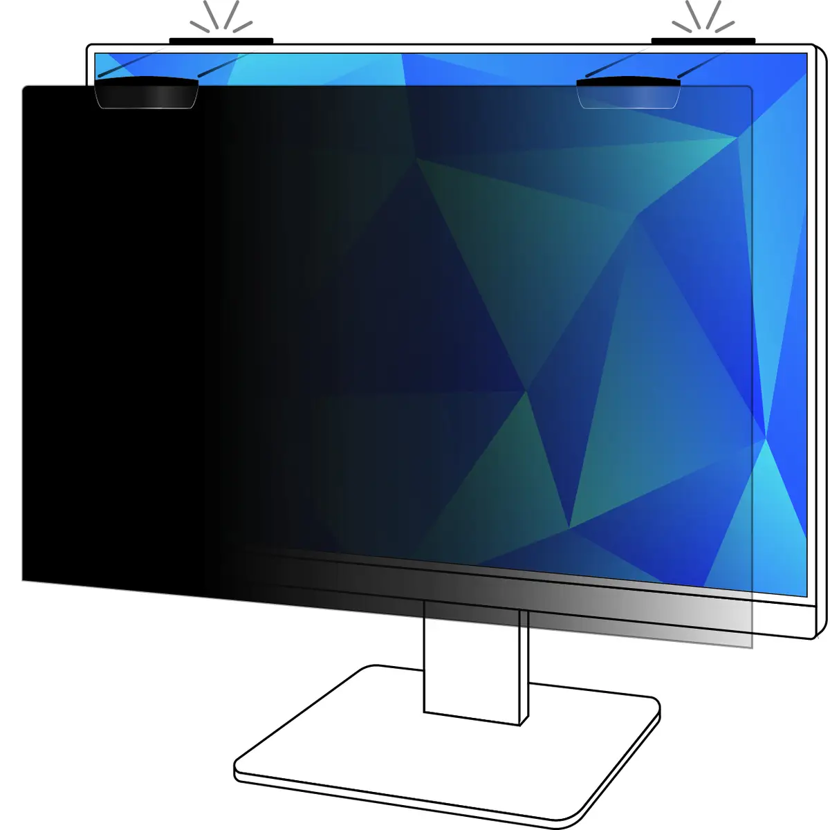 Blendschutzfilter für 27" Monitor 16:9